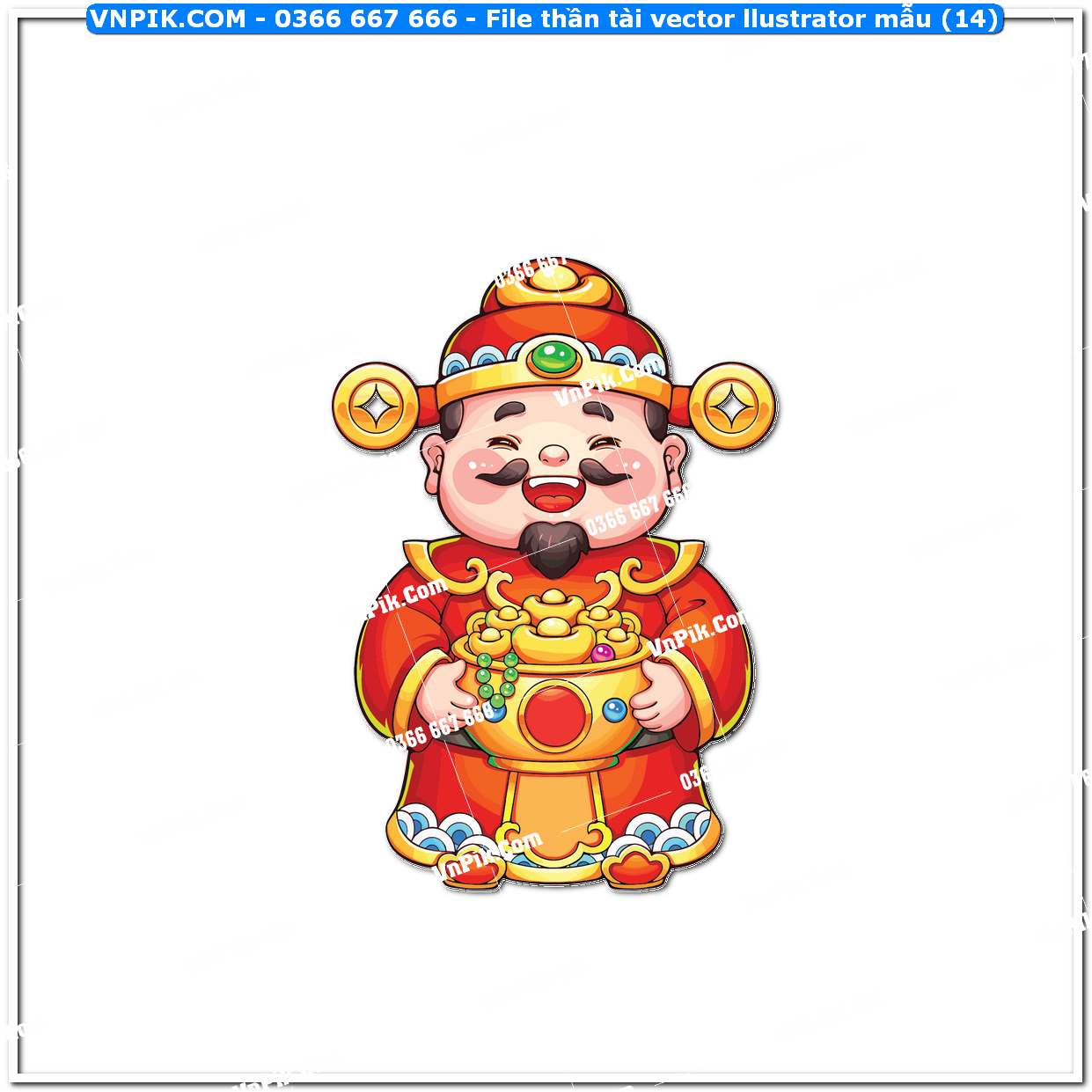 File thần tài vector llustrator mẫu (14)