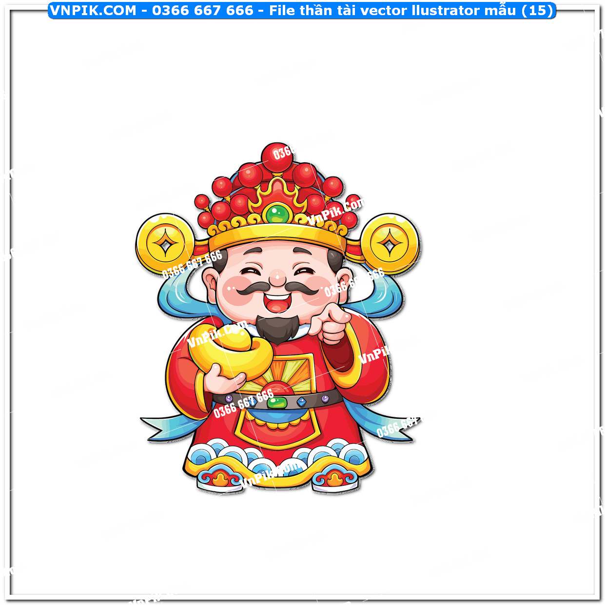 File thần tài vector llustrator mẫu (15)