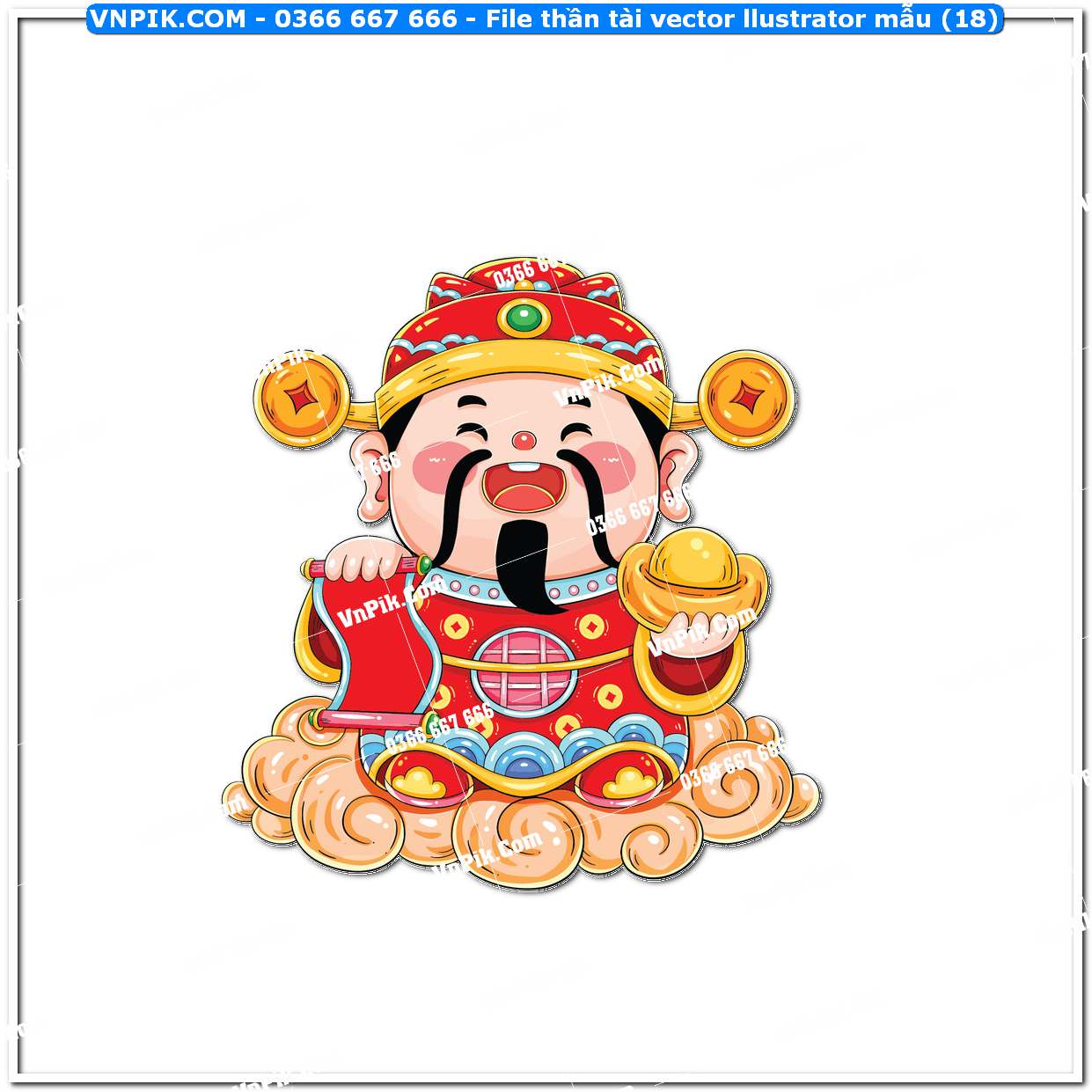 File thần tài vector llustrator mẫu (18)