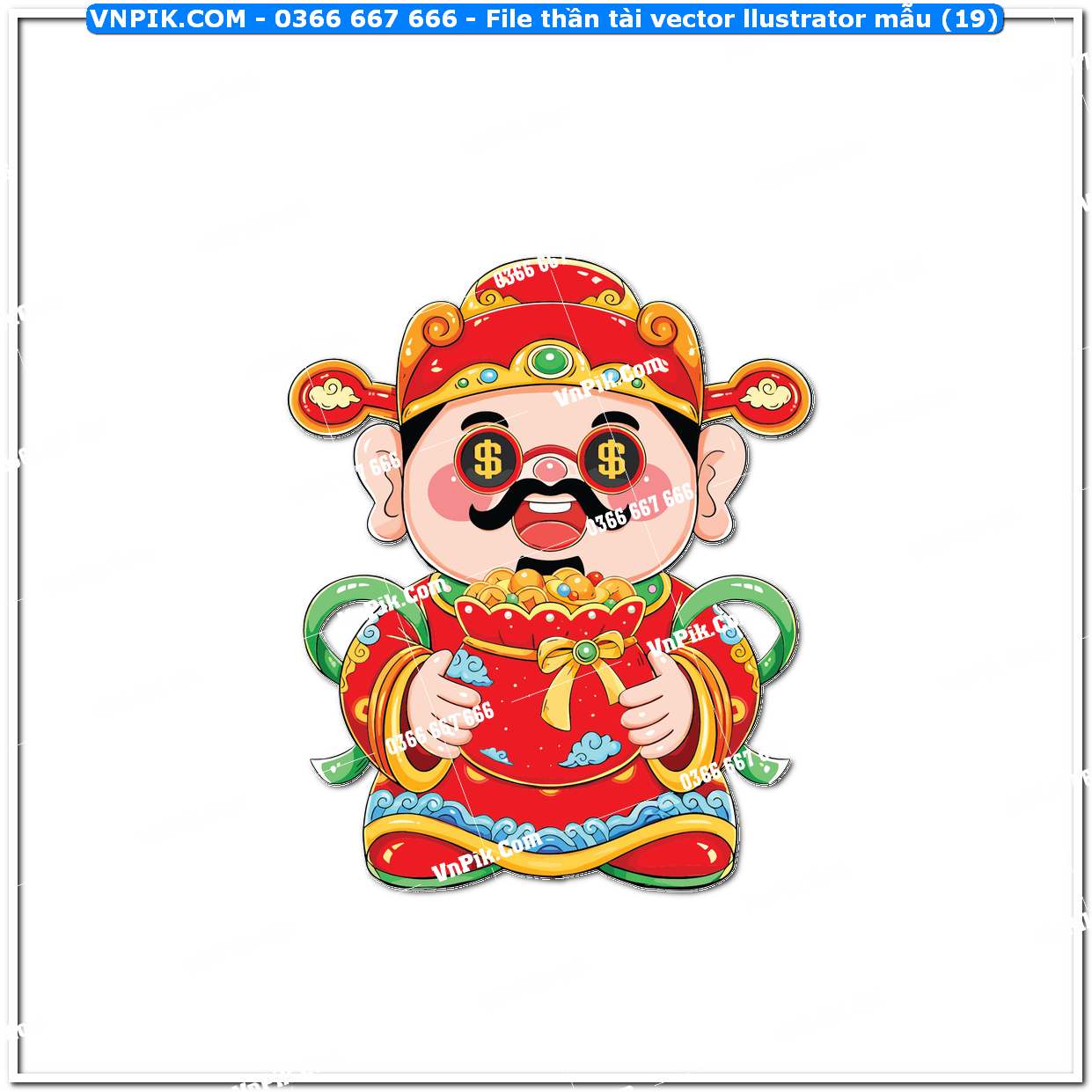 File thần tài vector llustrator mẫu (19)