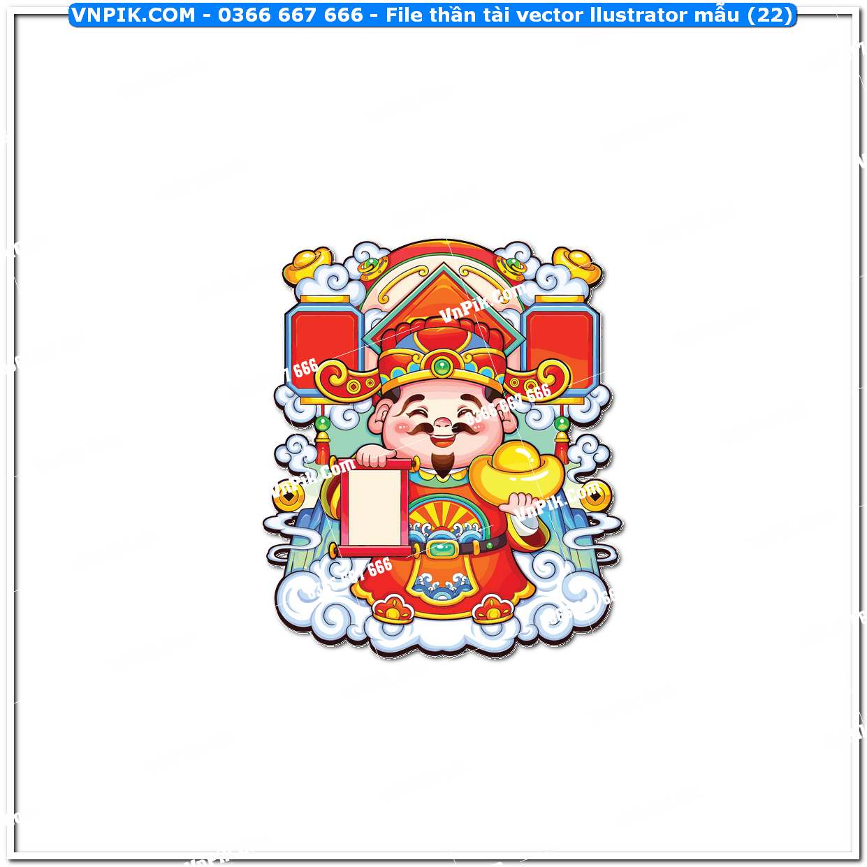 File thần tài vector llustrator mẫu (22)