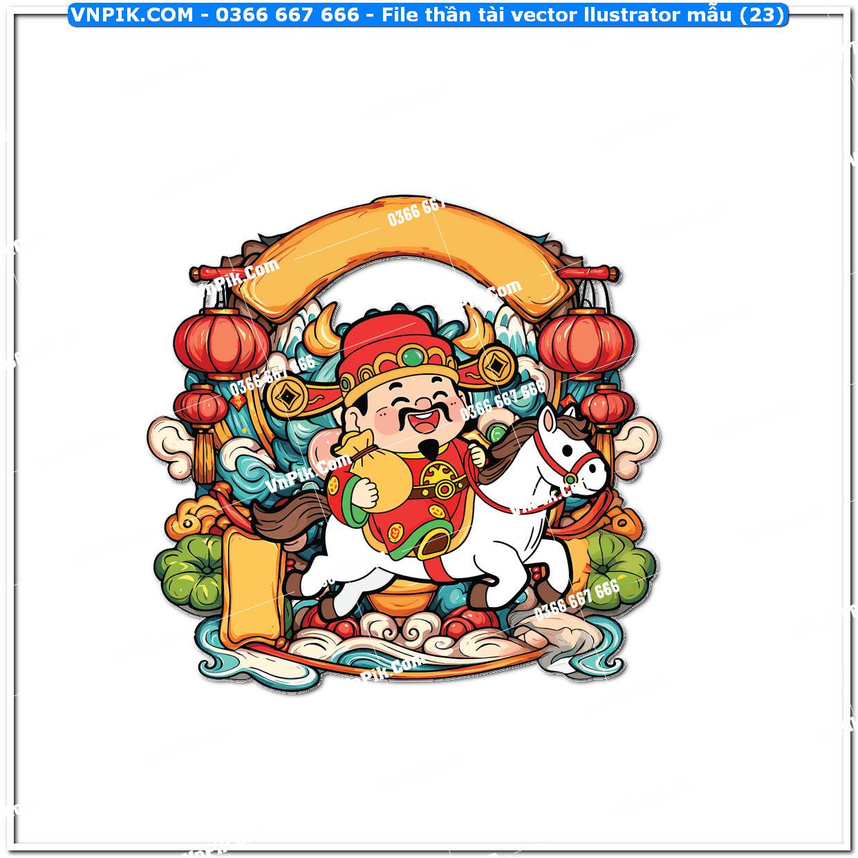 File thần tài vector llustrator mẫu (23)