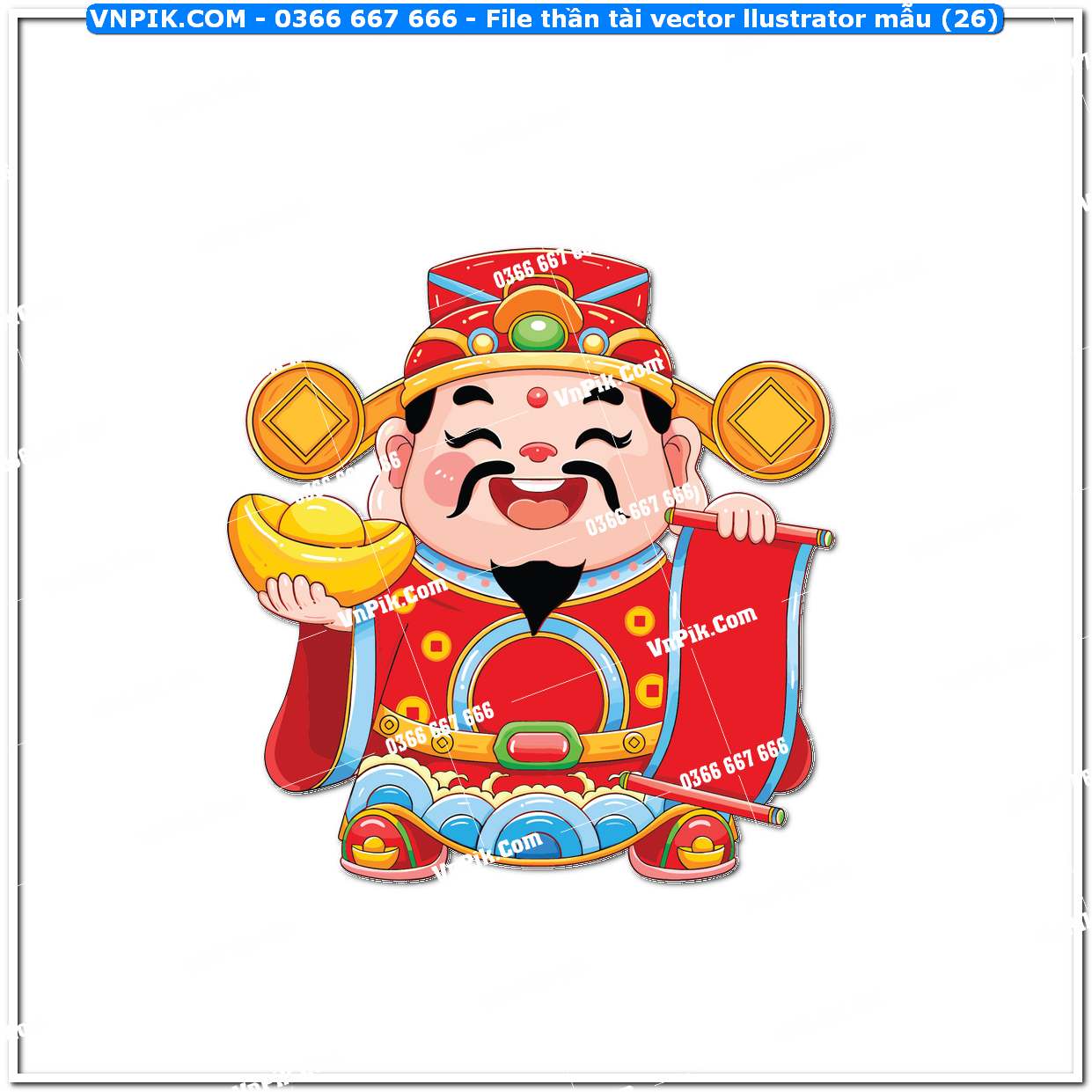 File thần tài vector llustrator mẫu (26)