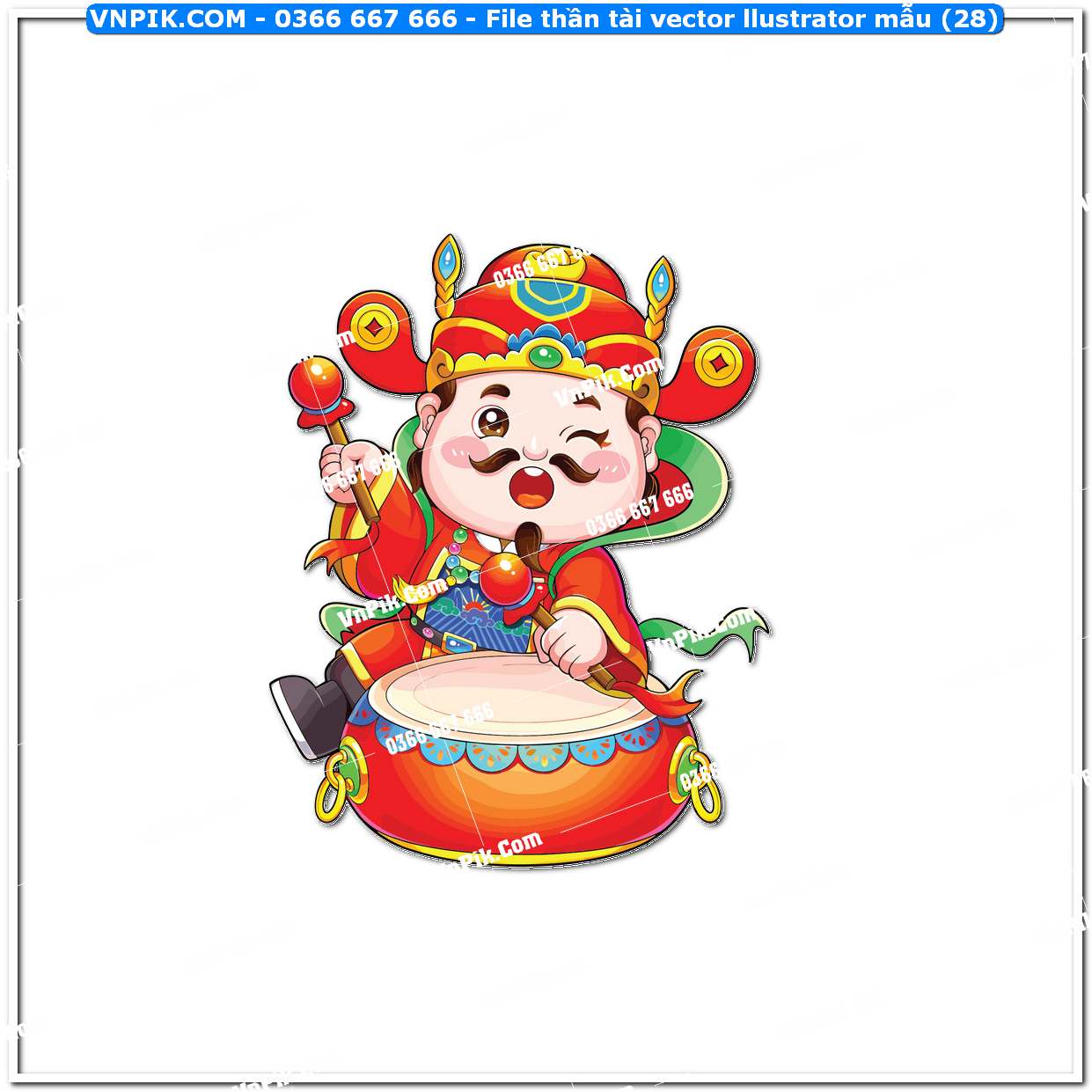 File thần tài vector llustrator mẫu (28)