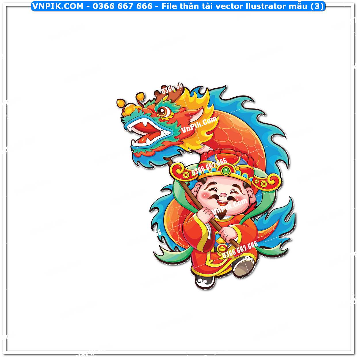 File thần tài vector llustrator mẫu (3)