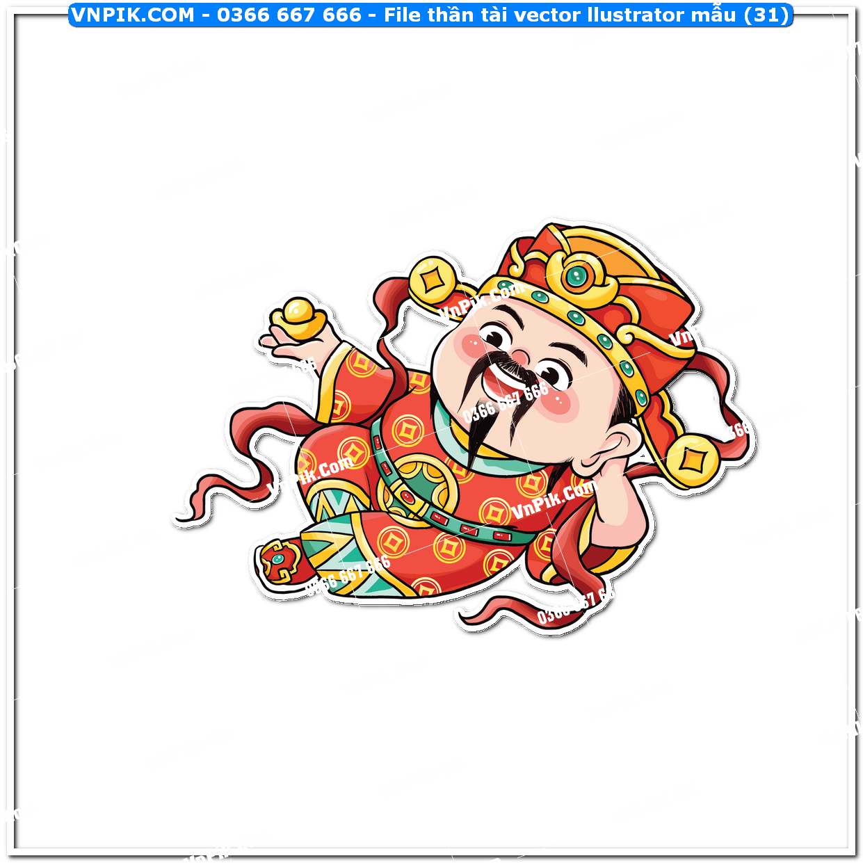 File thần tài vector llustrator mẫu (31)