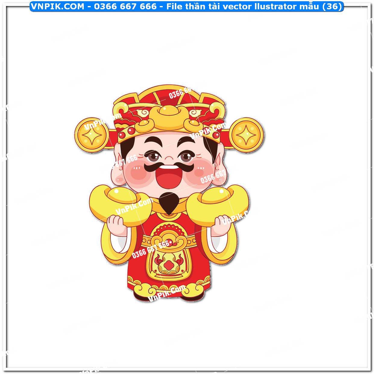 File thần tài vector llustrator mẫu (35)