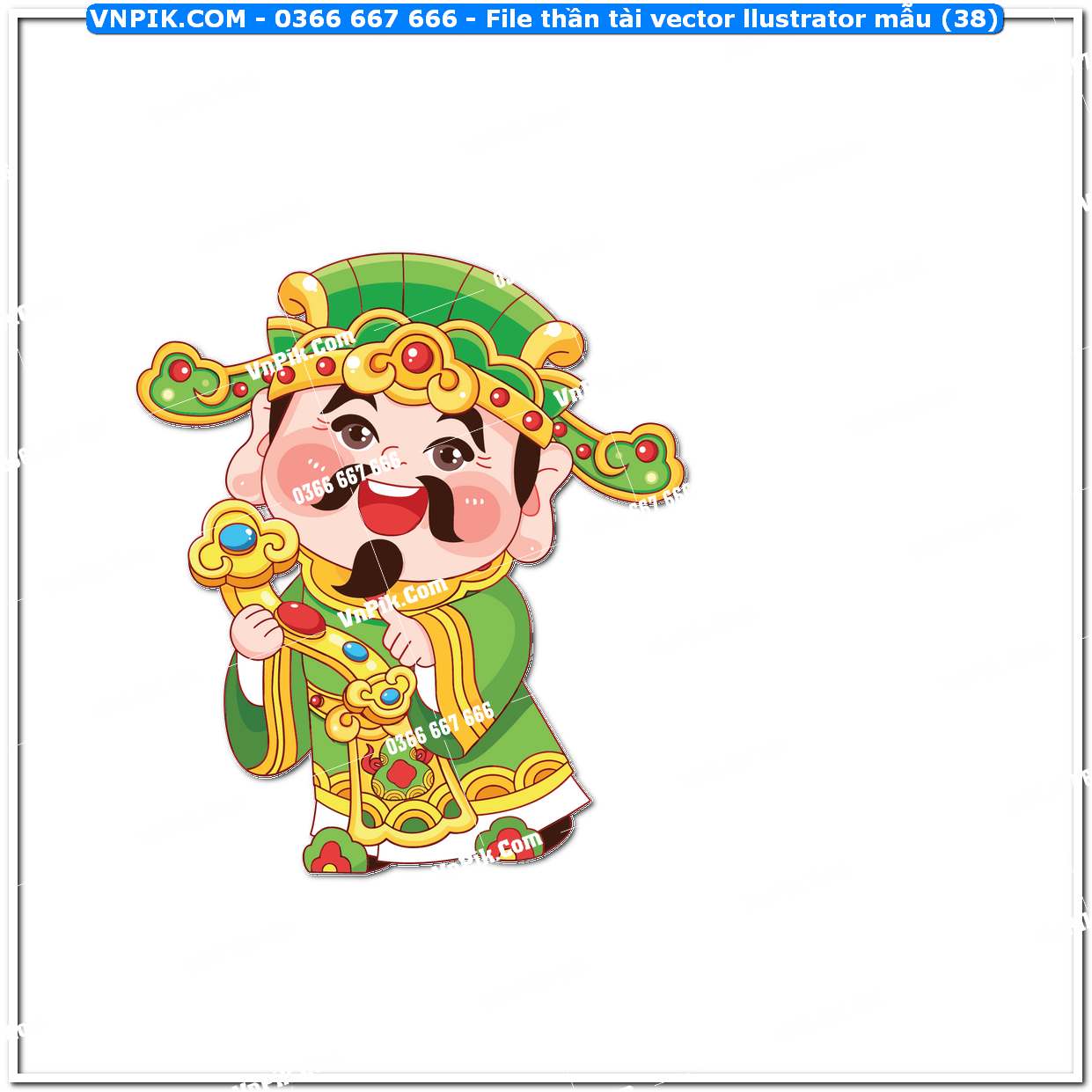 File thần tài vector llustrator mẫu (38)