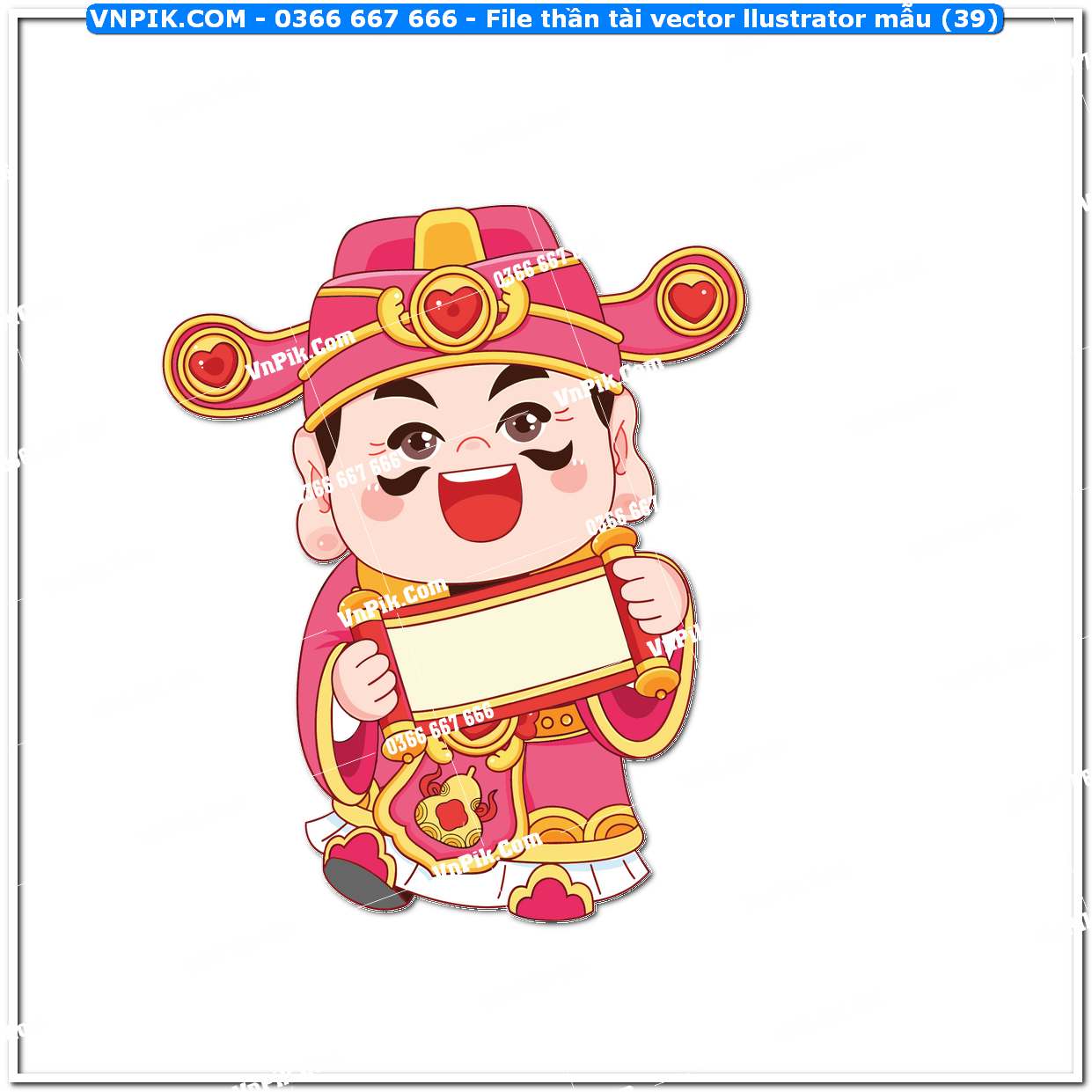 File thần tài vector llustrator mẫu (39)