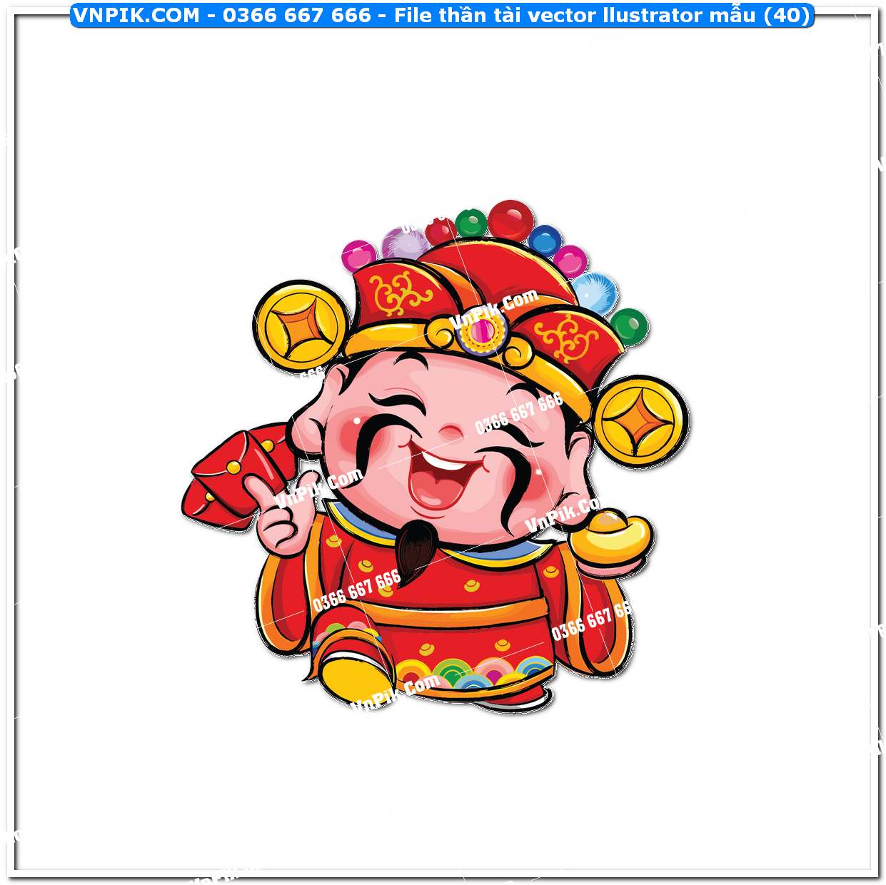 File thần tài vector llustrator mẫu (40)