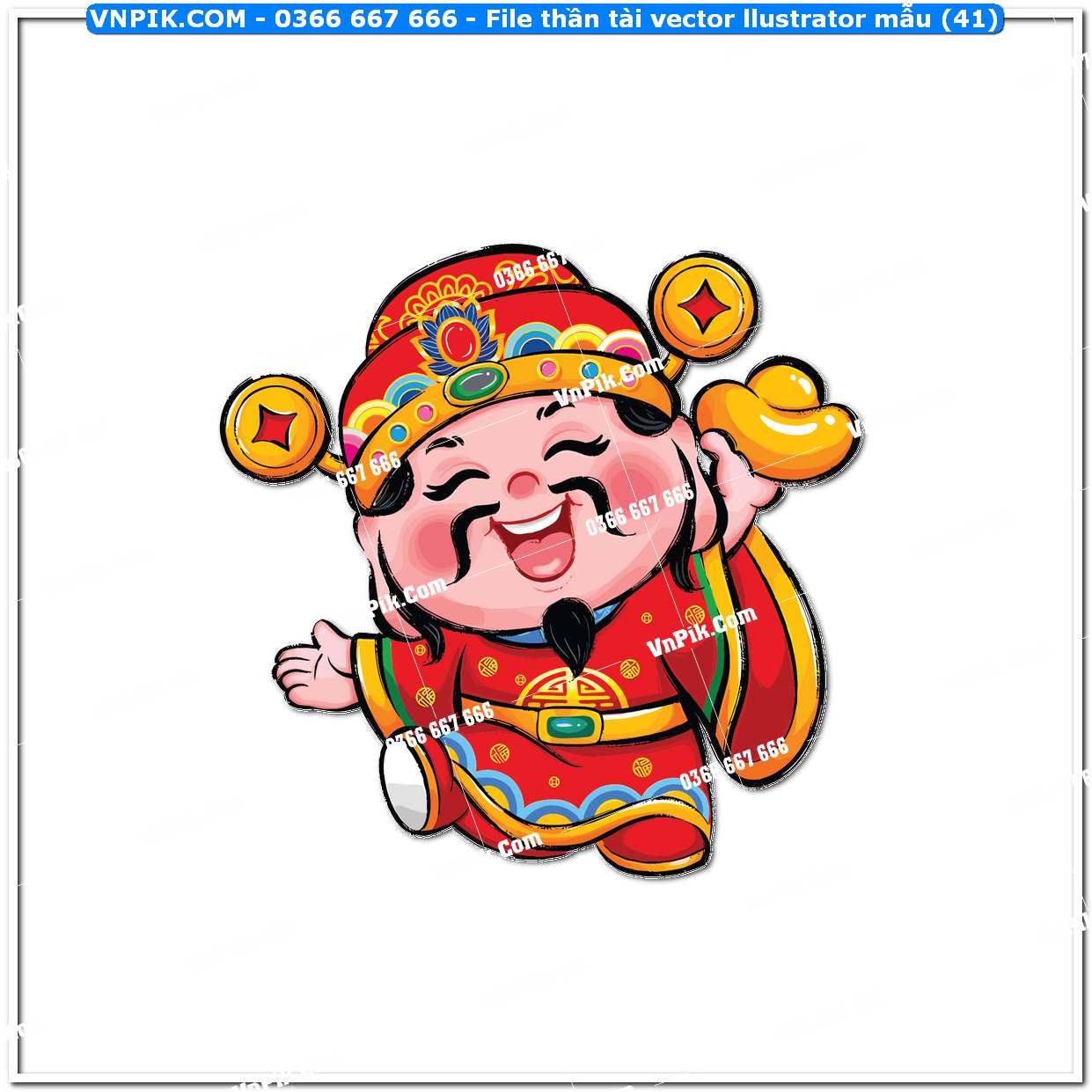 File thần tài vector llustrator mẫu (41)