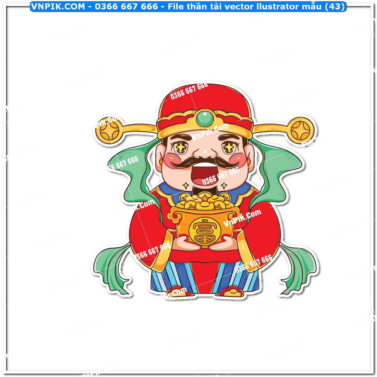 File thần tài vector llustrator mẫu (43)