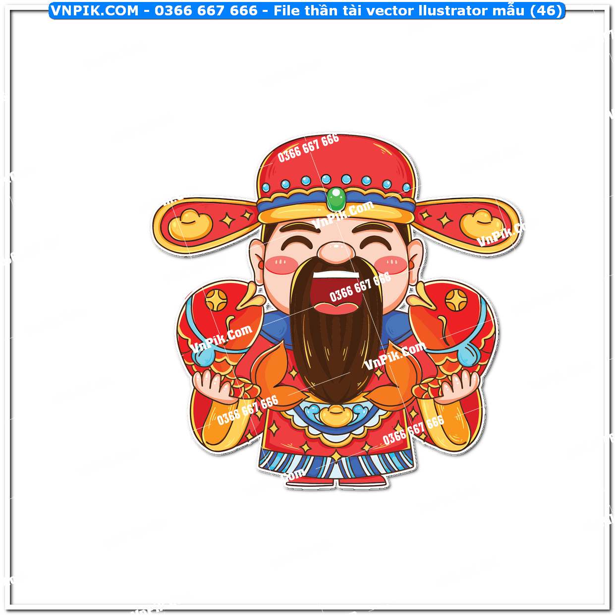 File thần tài vector llustrator mẫu (46)