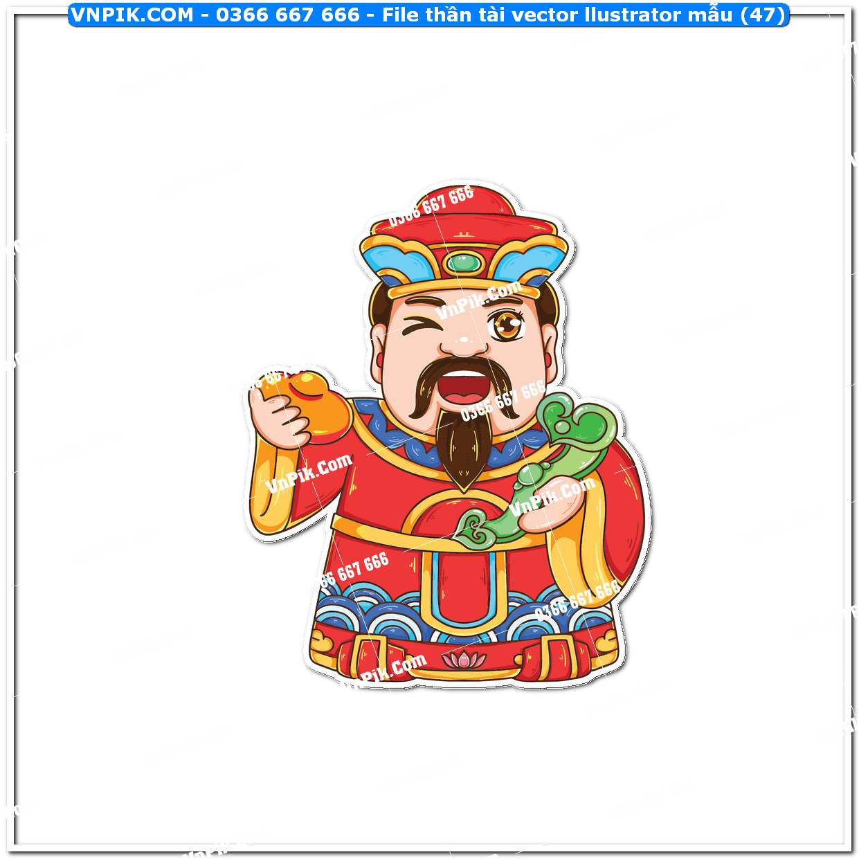 File thần tài vector llustrator mẫu (47)