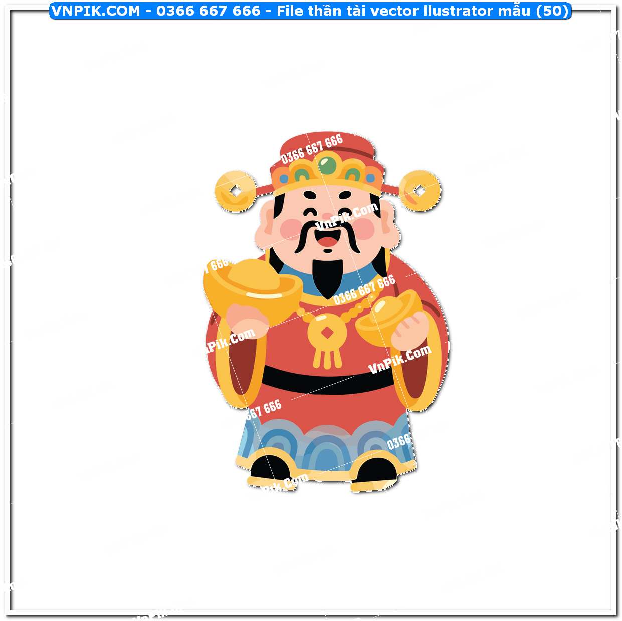 File thần tài vector llustrator mẫu (50)