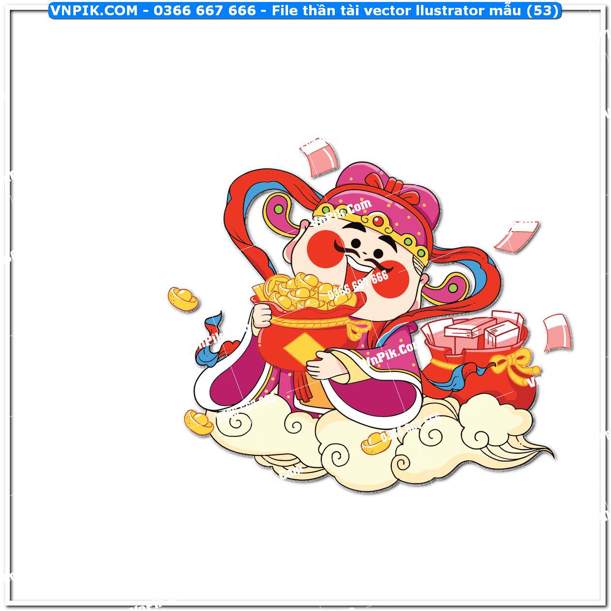 File thần tài vector llustrator mẫu (53)