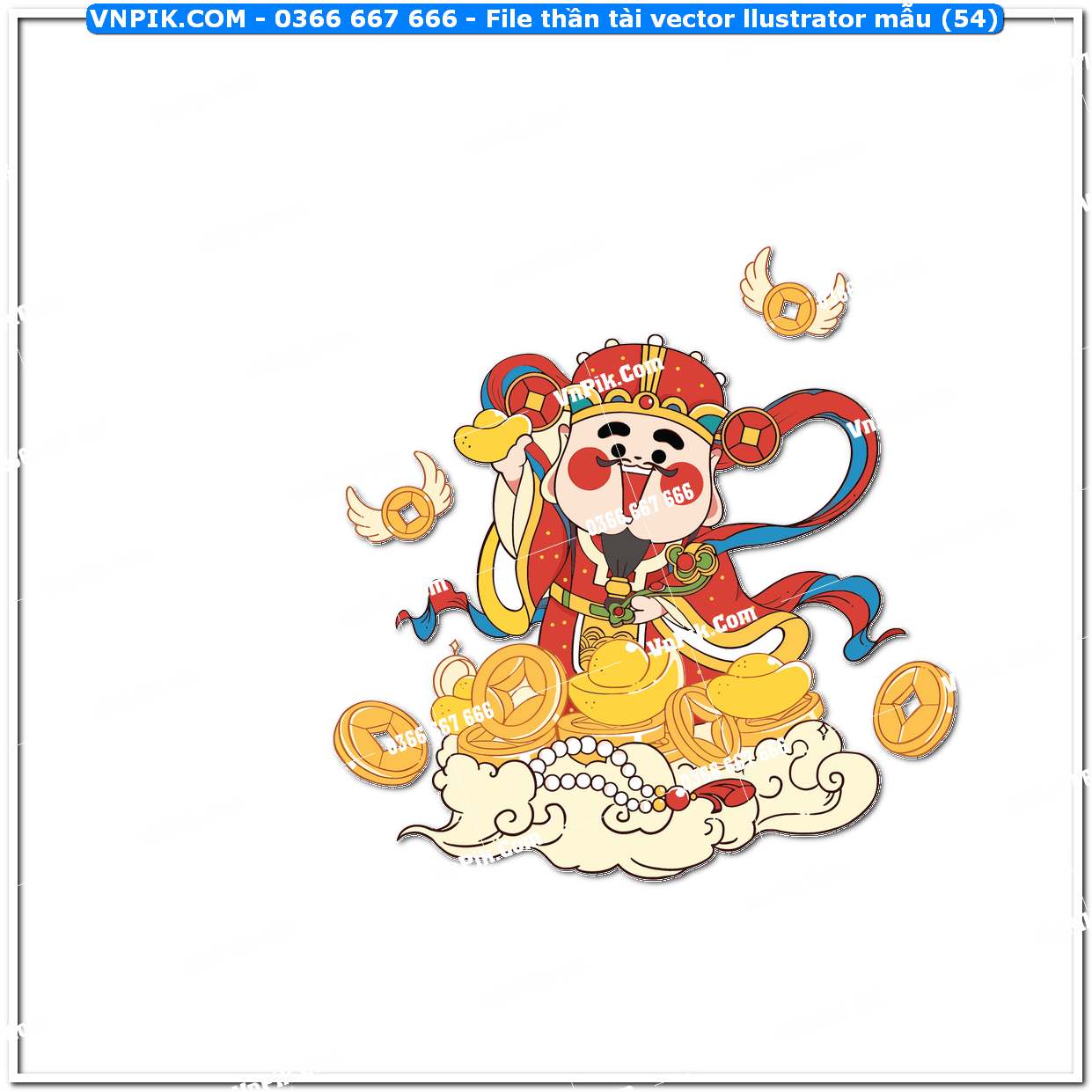 File thần tài vector llustrator mẫu (54)