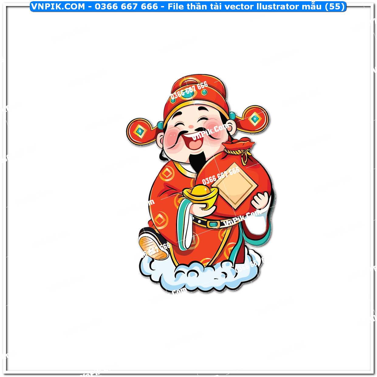 File thần tài vector llustrator mẫu (55)