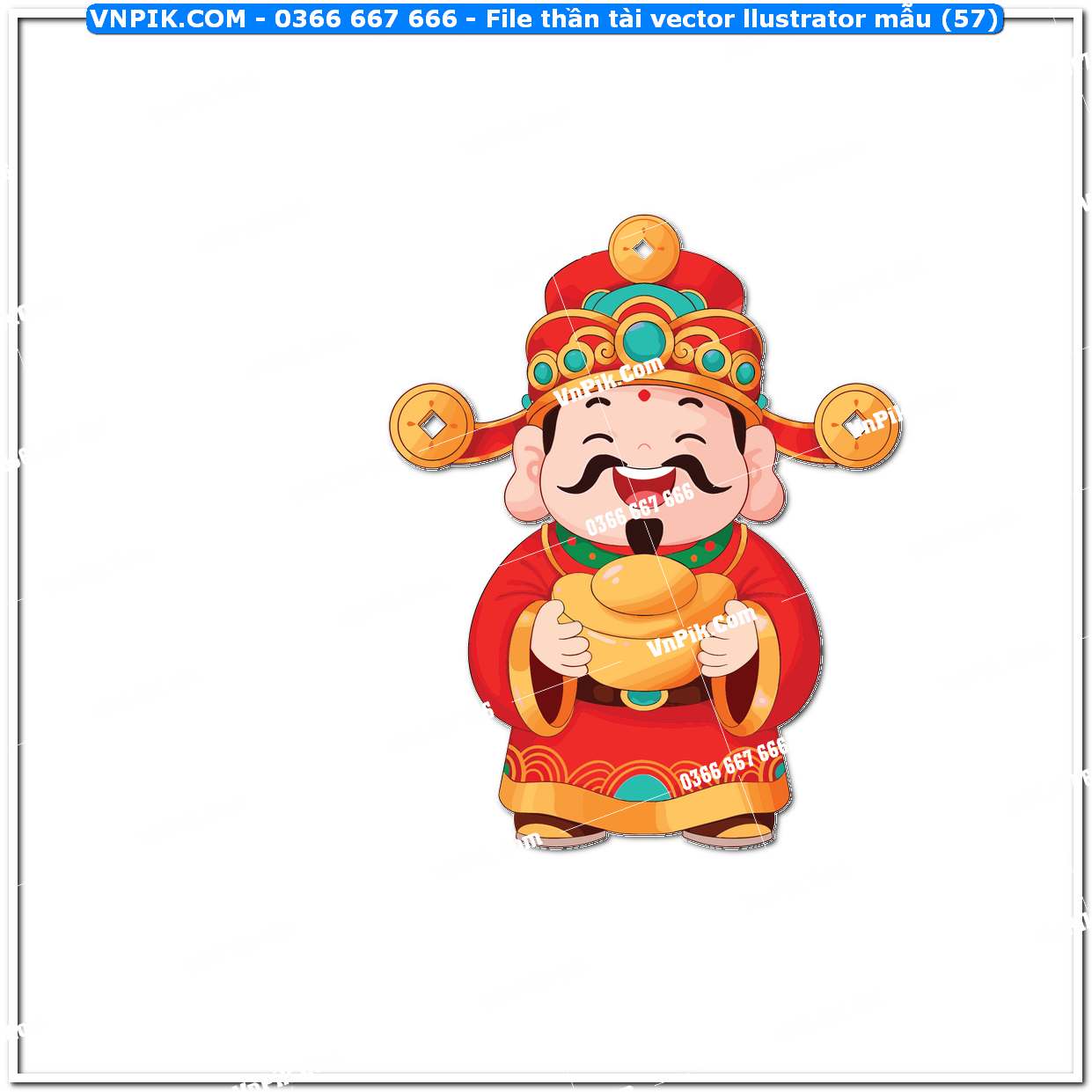 File thần tài vector llustrator mẫu (57)