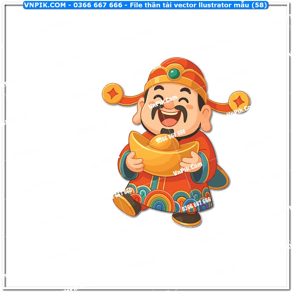 File thần tài vector llustrator mẫu (58)