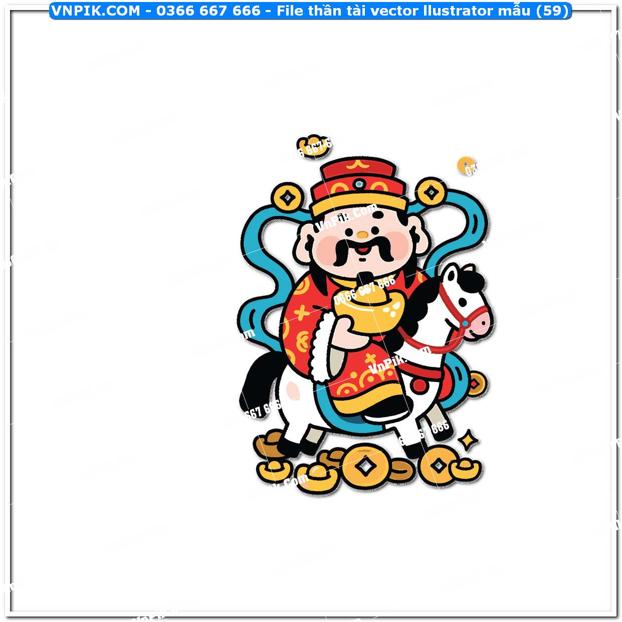 File thần tài vector llustrator mẫu (59)