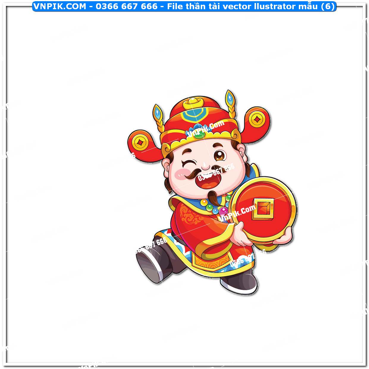 File thần tài vector llustrator mẫu (6)