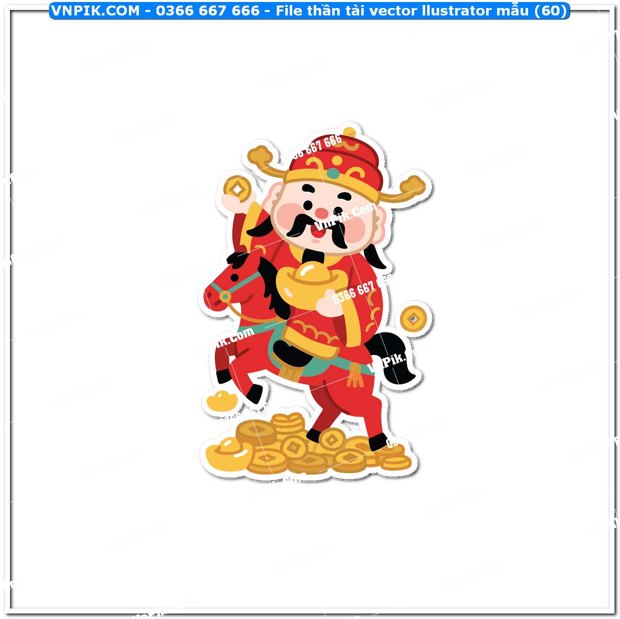 File thần tài vector llustrator mẫu (60)