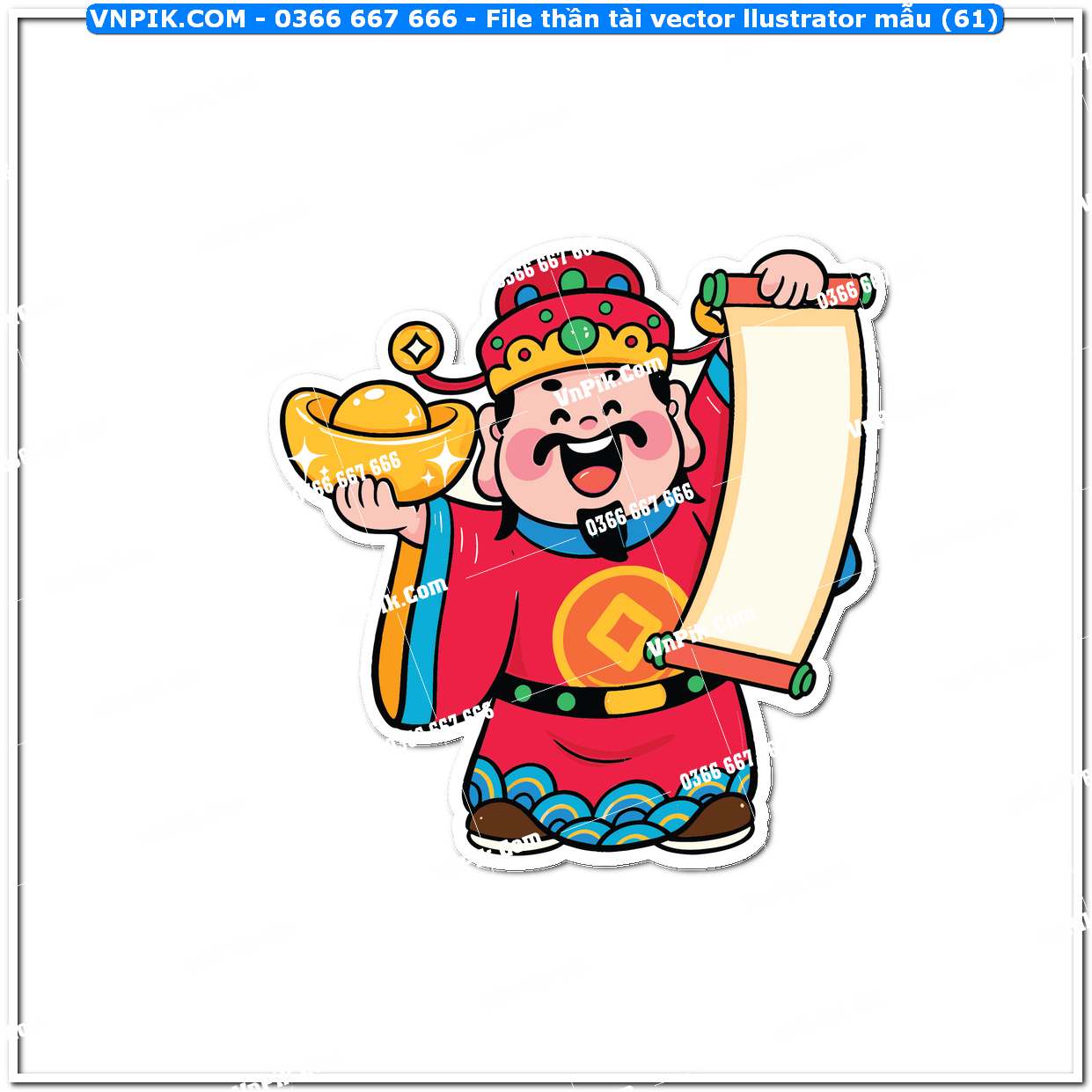 File thần tài vector llustrator mẫu (61)