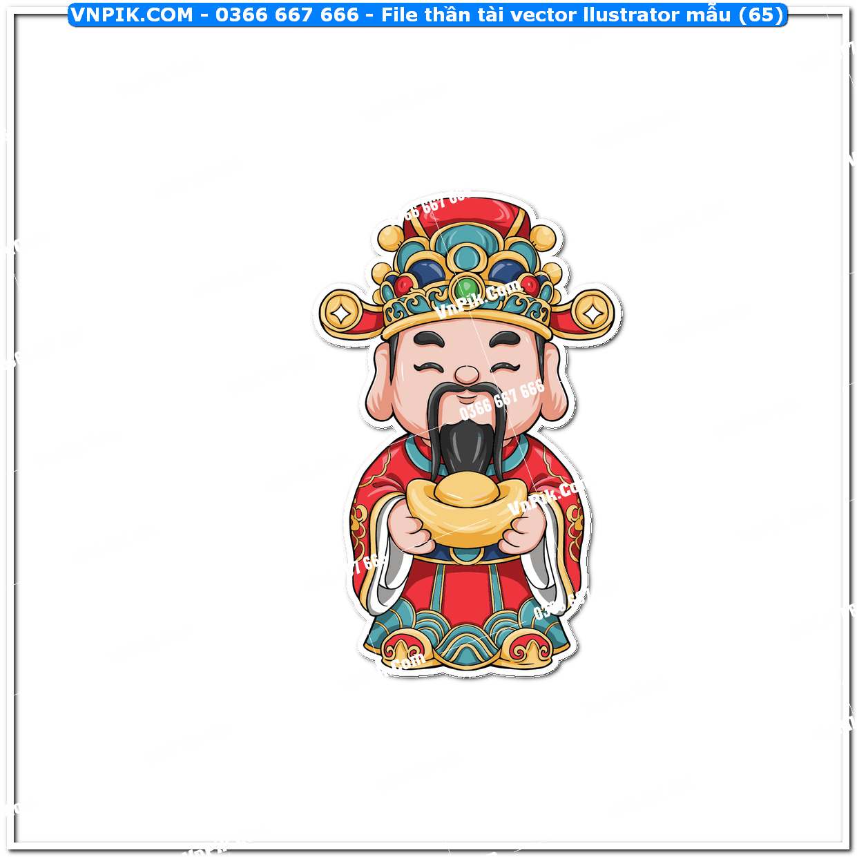 File thần tài vector llustrator mẫu (65)