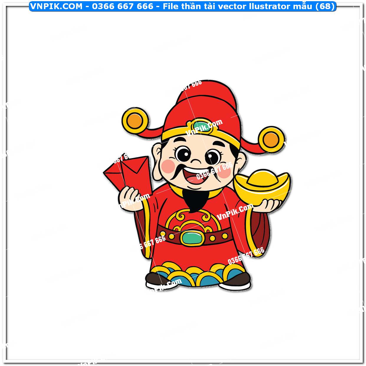File thần tài vector llustrator mẫu (68)