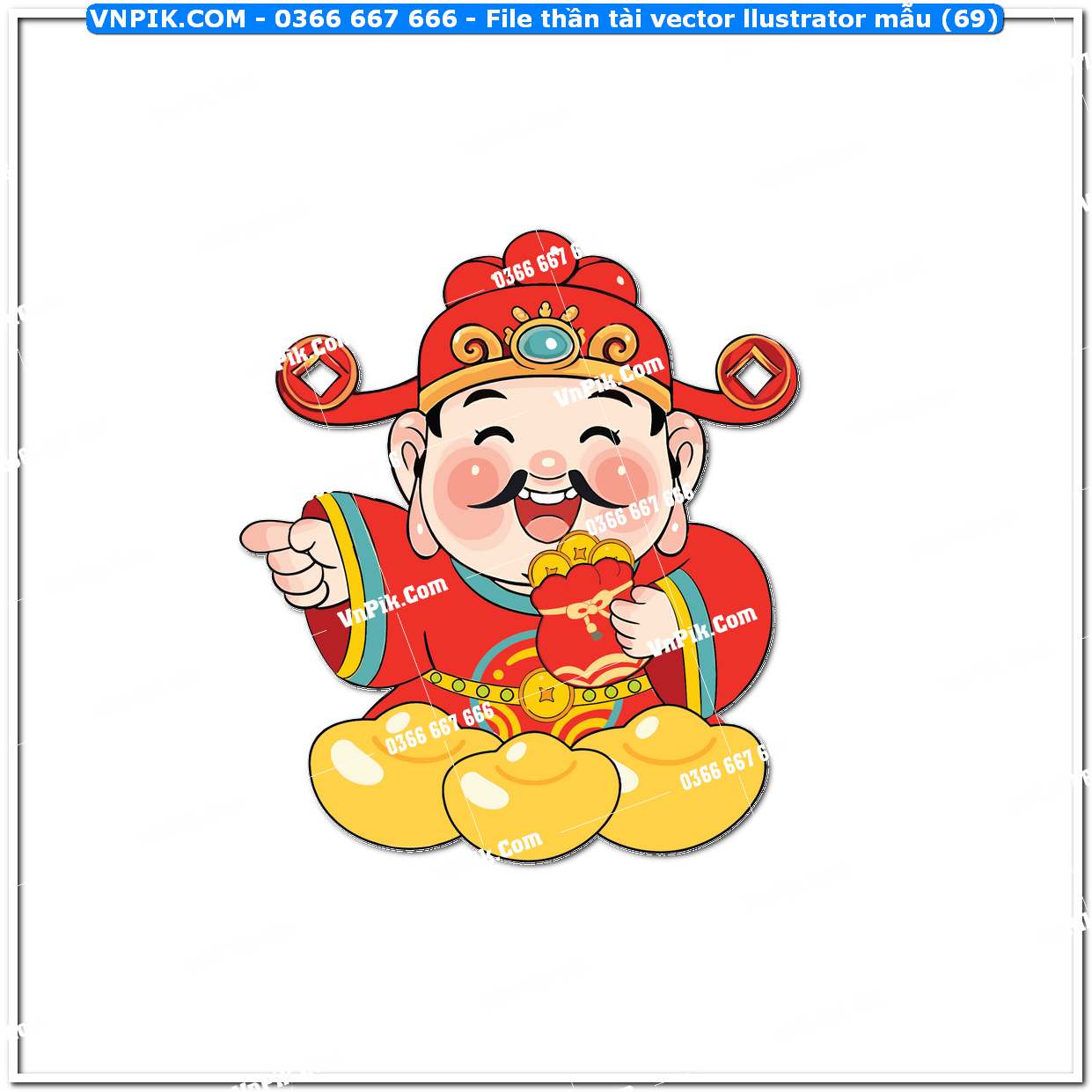 File thần tài vector llustrator mẫu (69)
