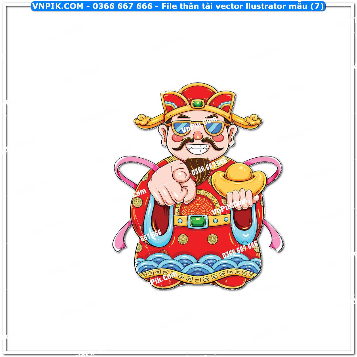 File thần tài vector llustrator mẫu (7)