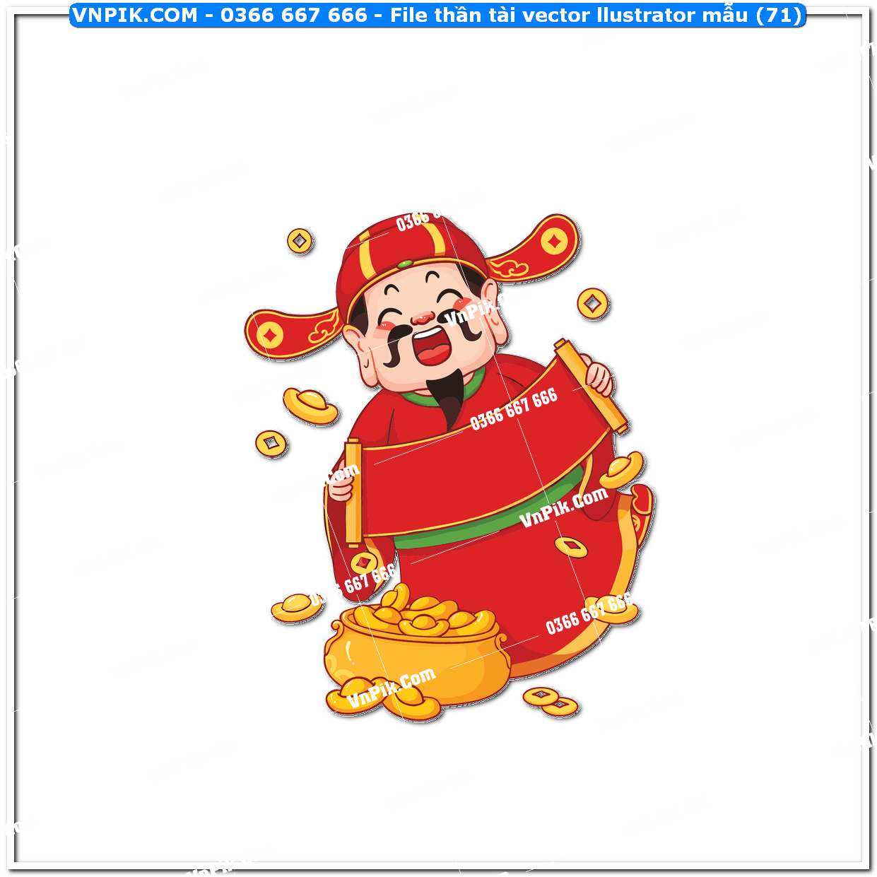 File thần tài vector llustrator mẫu (71)