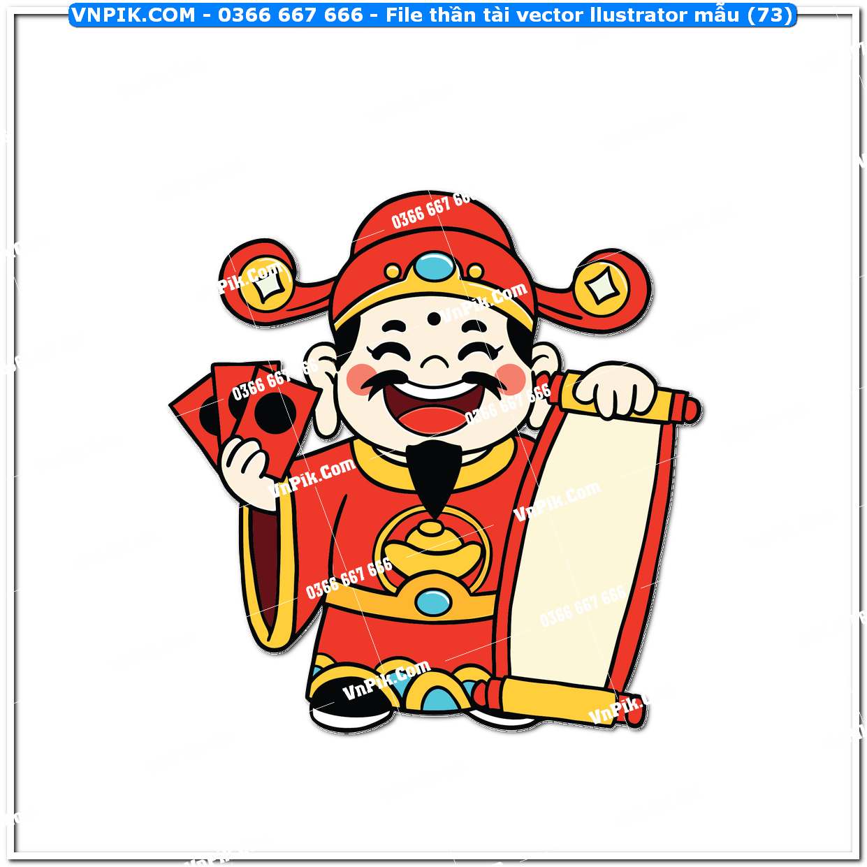 File thần tài vector llustrator mẫu (73)