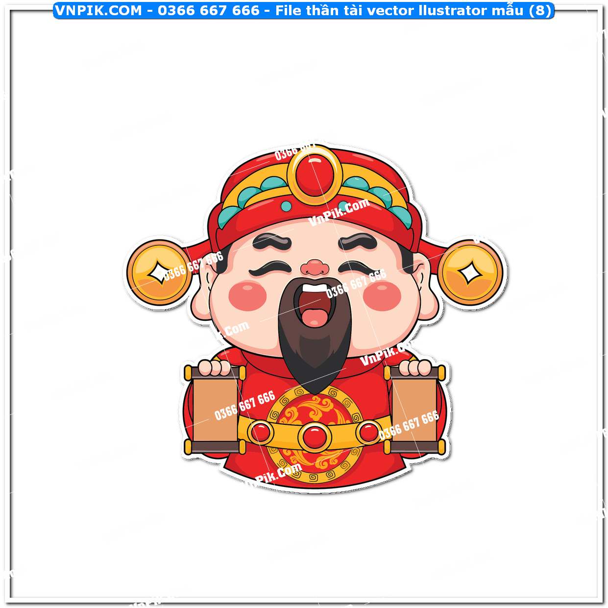 File thần tài vector llustrator mẫu (8)