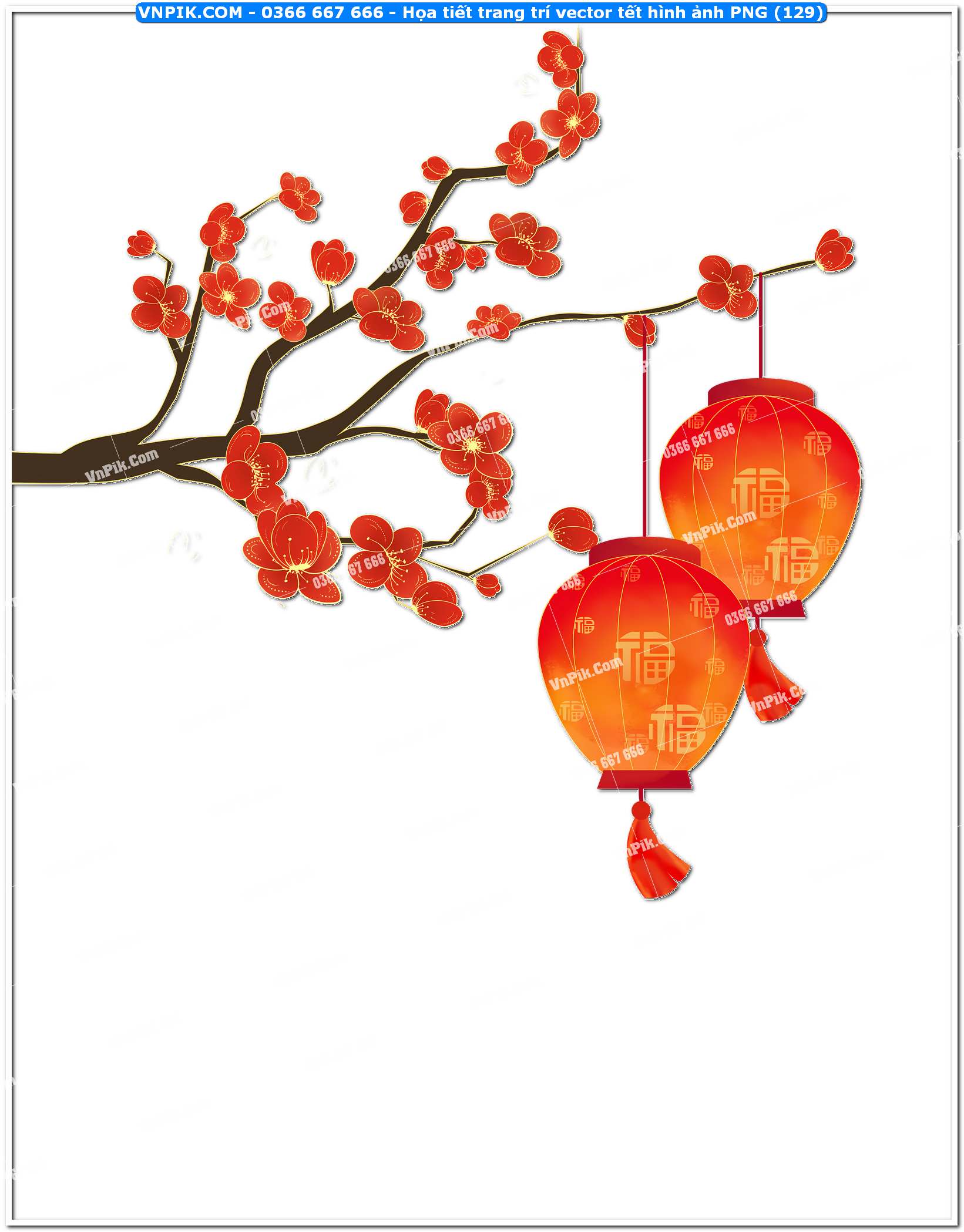 Họa tiết trang trí vector tết hình ảnh PNG (129)