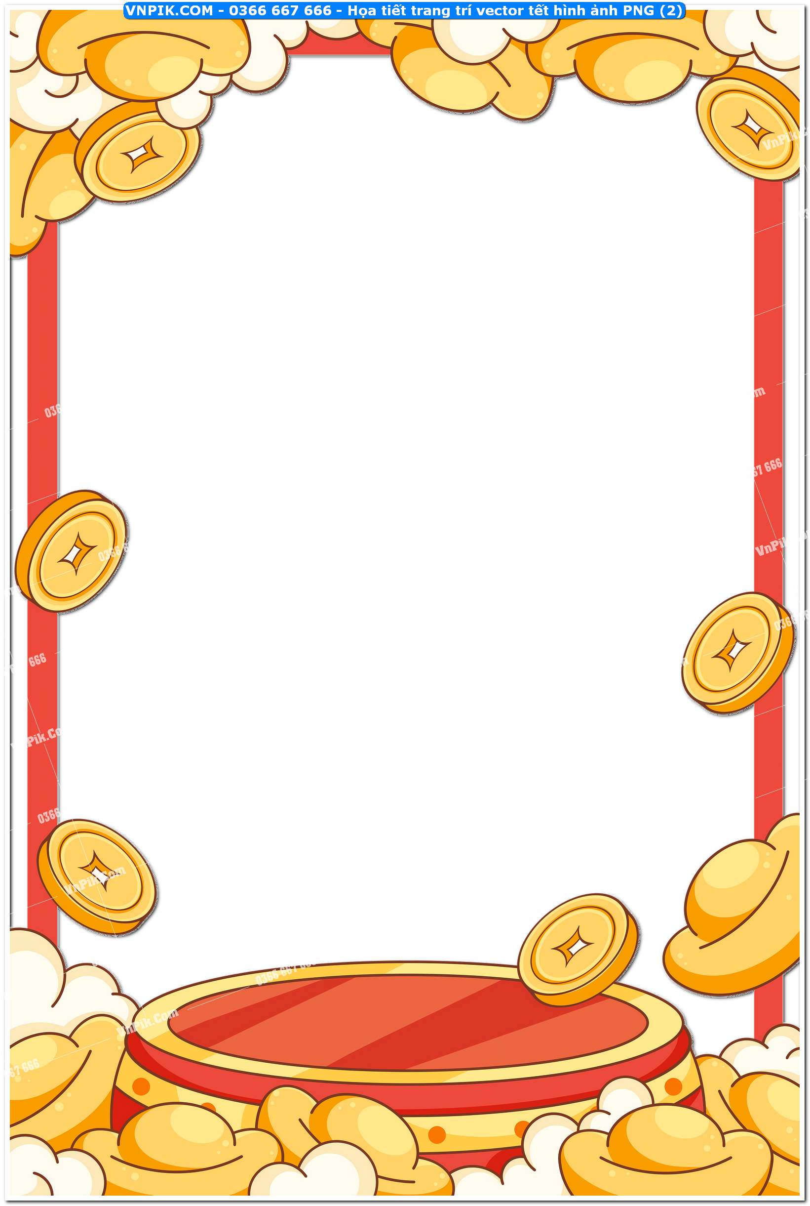 Họa tiết trang trí vector tết hình ảnh PNG (2)