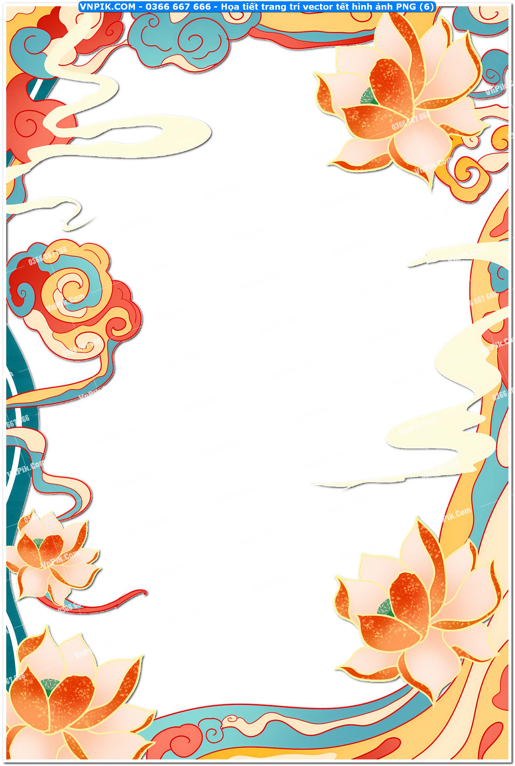 Họa tiết trang trí vector tết hình ảnh PNG (6)