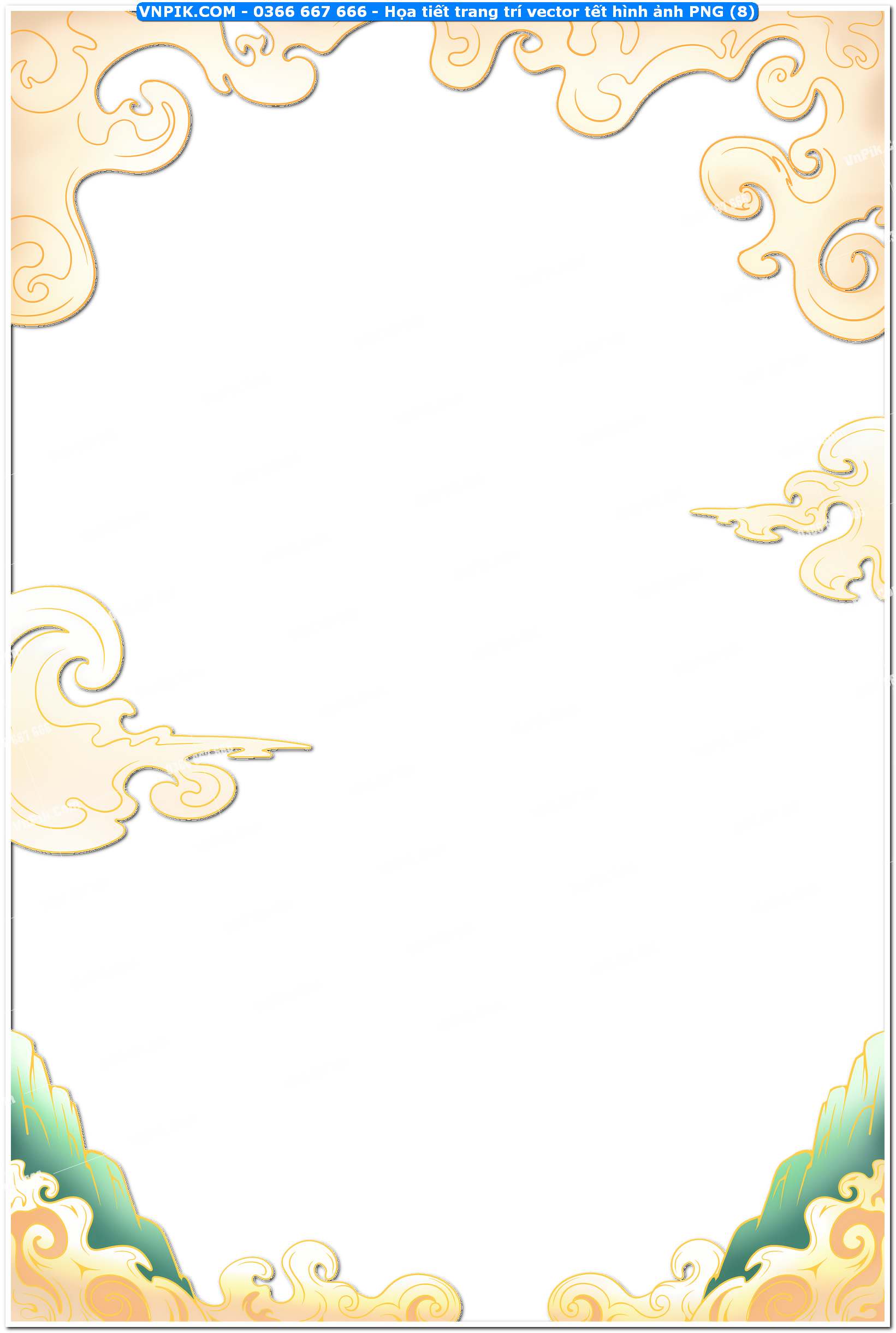 Họa tiết trang trí vector tết hình ảnh PNG (8)