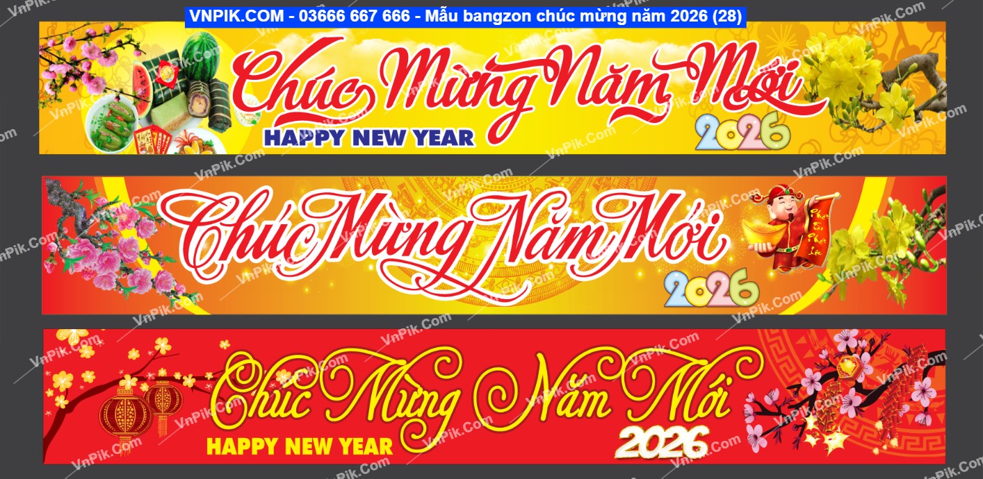 Mẫu bangzon chúc mừng năm 2026 (28)