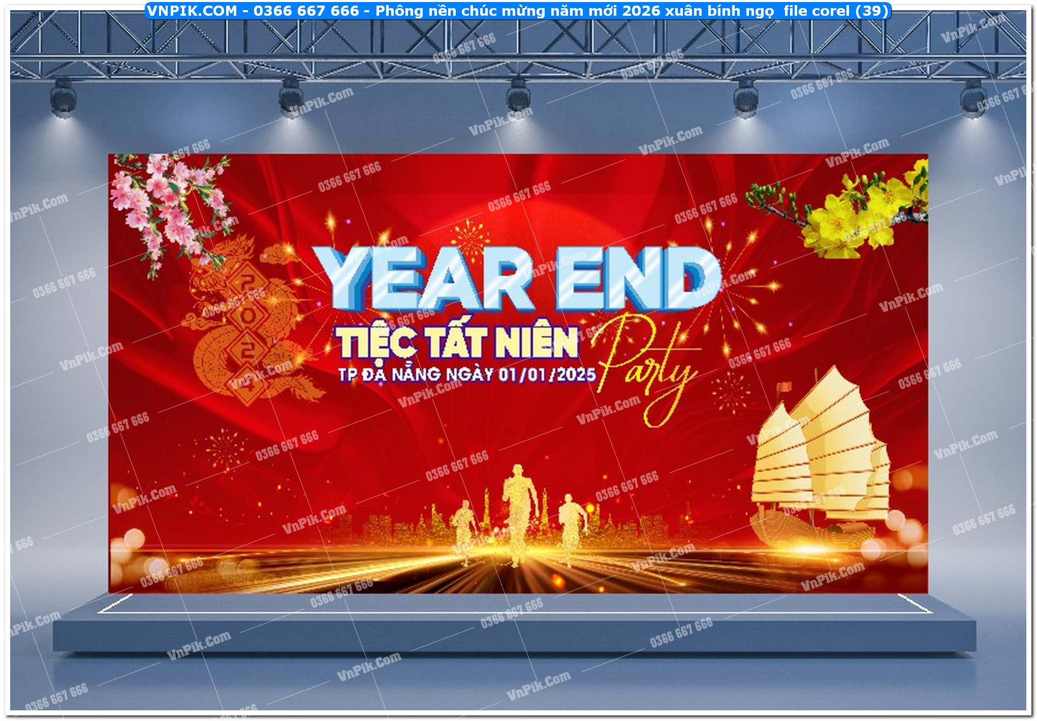 Phông nền chúc mừng năm mới 2026 xuân bính ngọ  file corel (39)