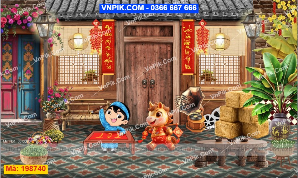 Mẫu tiểu cảnh tết – 198740