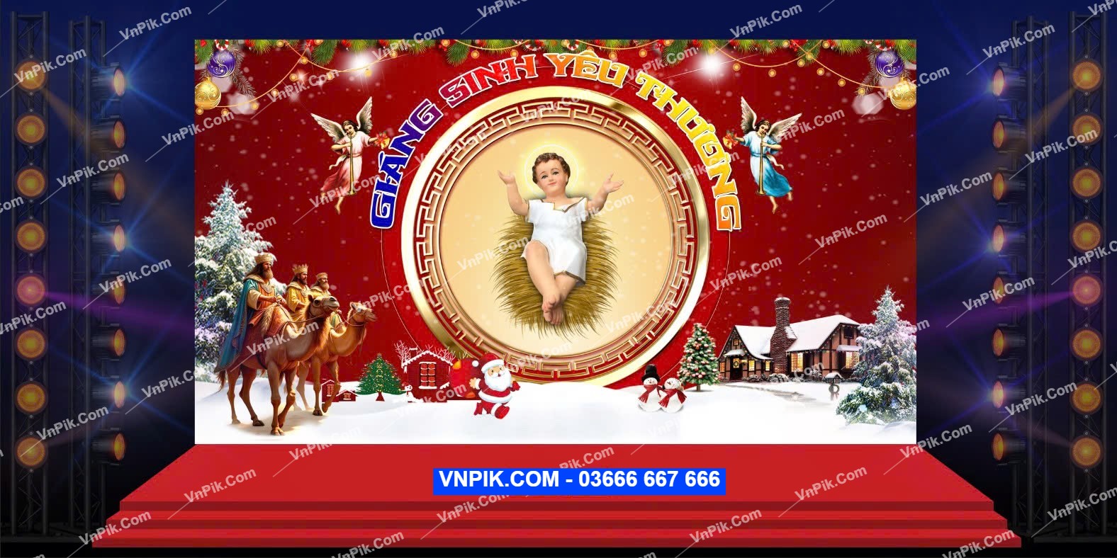 Phông Mừng Chúa Giáng Sinh [Backdrop giáng sinh Noel] File PSD (16)