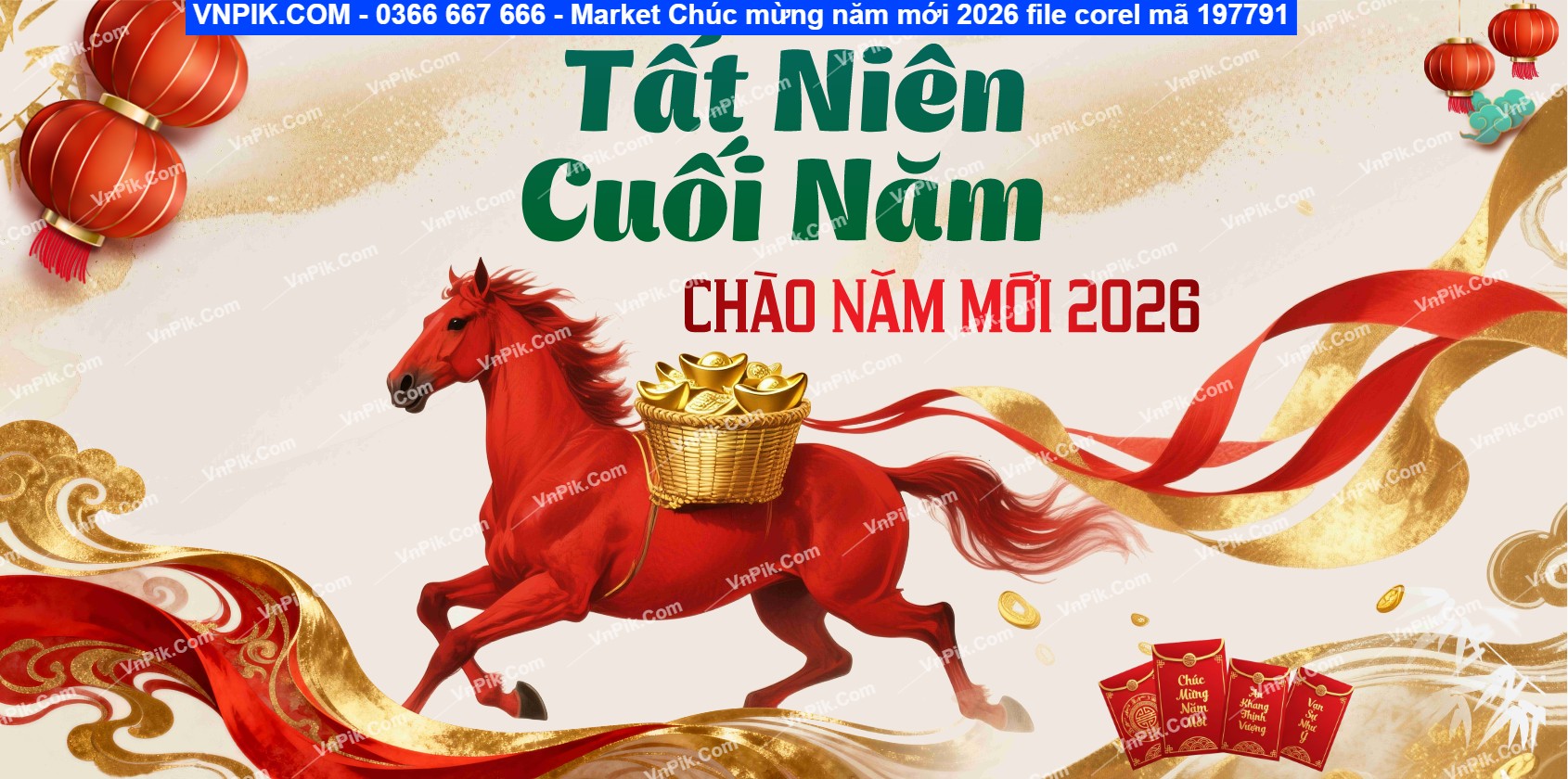 Market Chúc mừng năm mới 2026 file corel mã 197791
