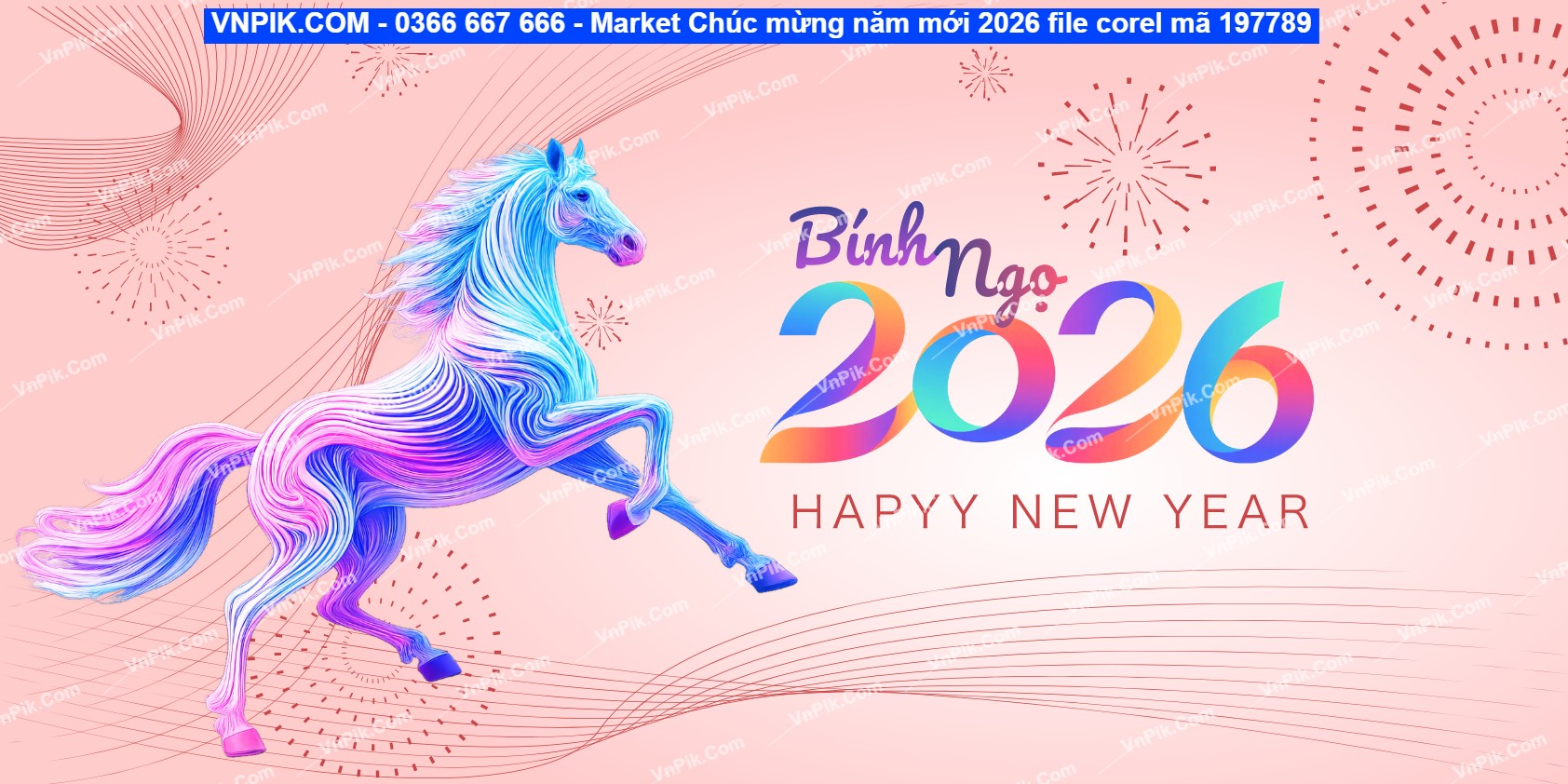Market Chúc mừng năm mới 2026 file corel mã 197789