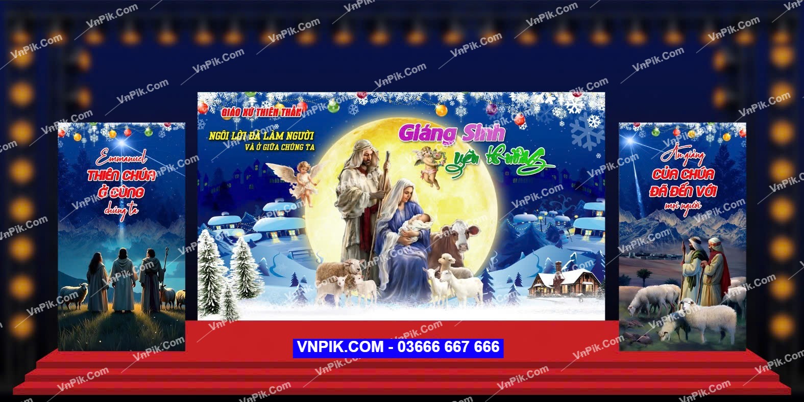 Phông Mừng Chúa Giáng Sinh [Backdrop giáng sinh Noel] File PSD (11)