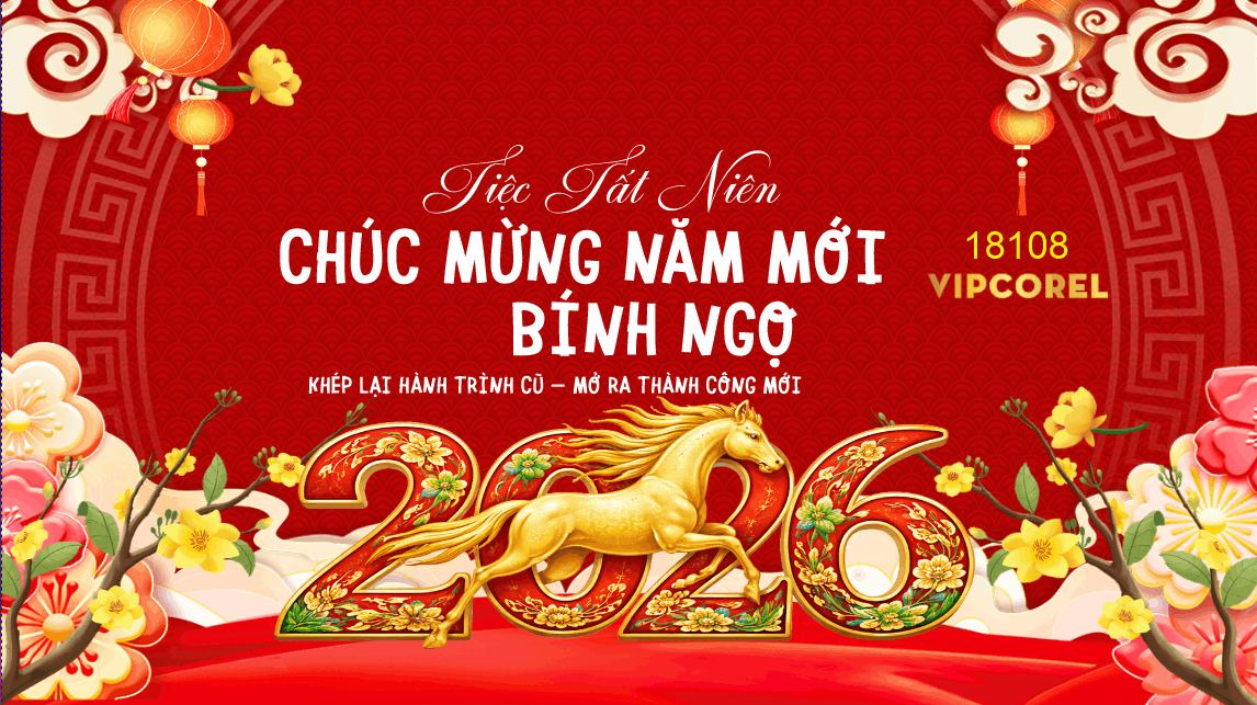 Market Chúc mừng năm mới 2026 file corel #551