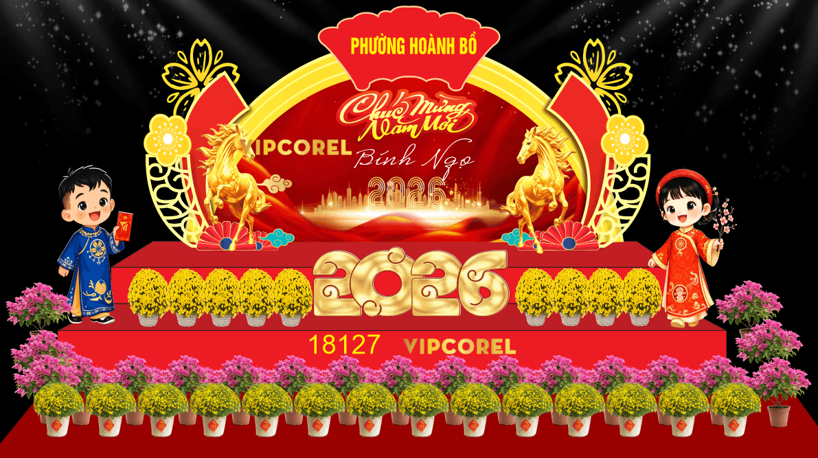 Market Chúc mừng năm mới 2026 file corel #570