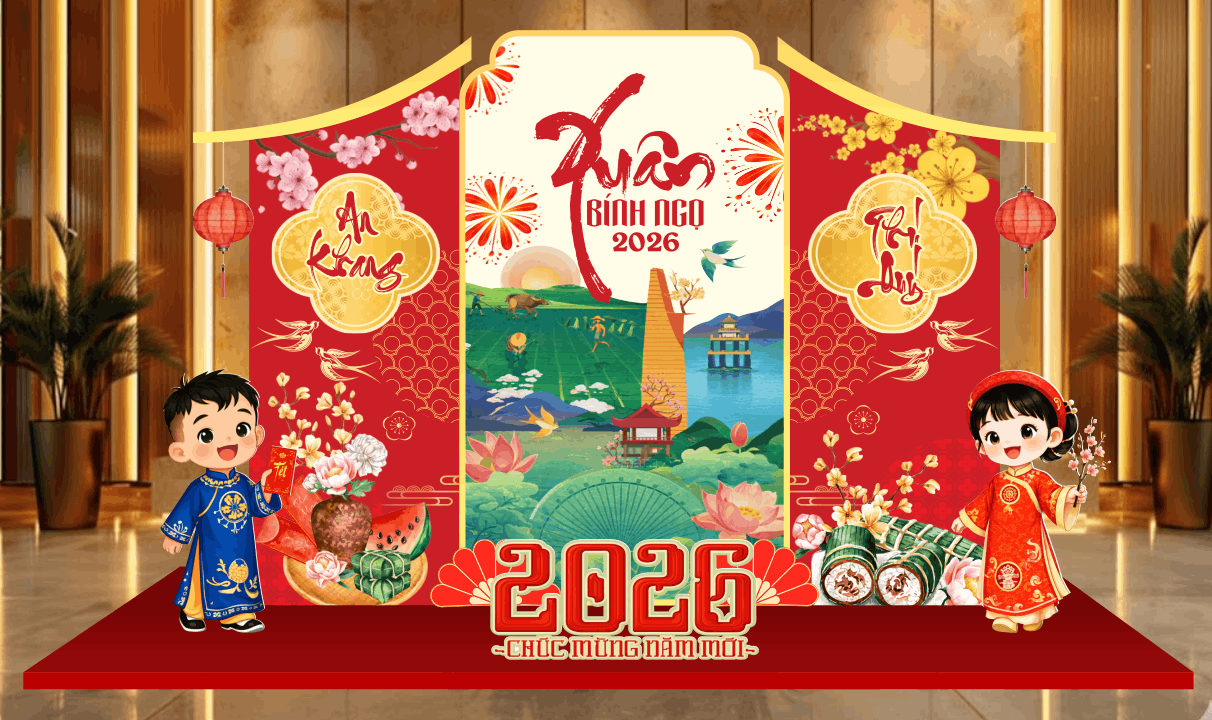 Market Chúc mừng năm mới 2026 file corel #571