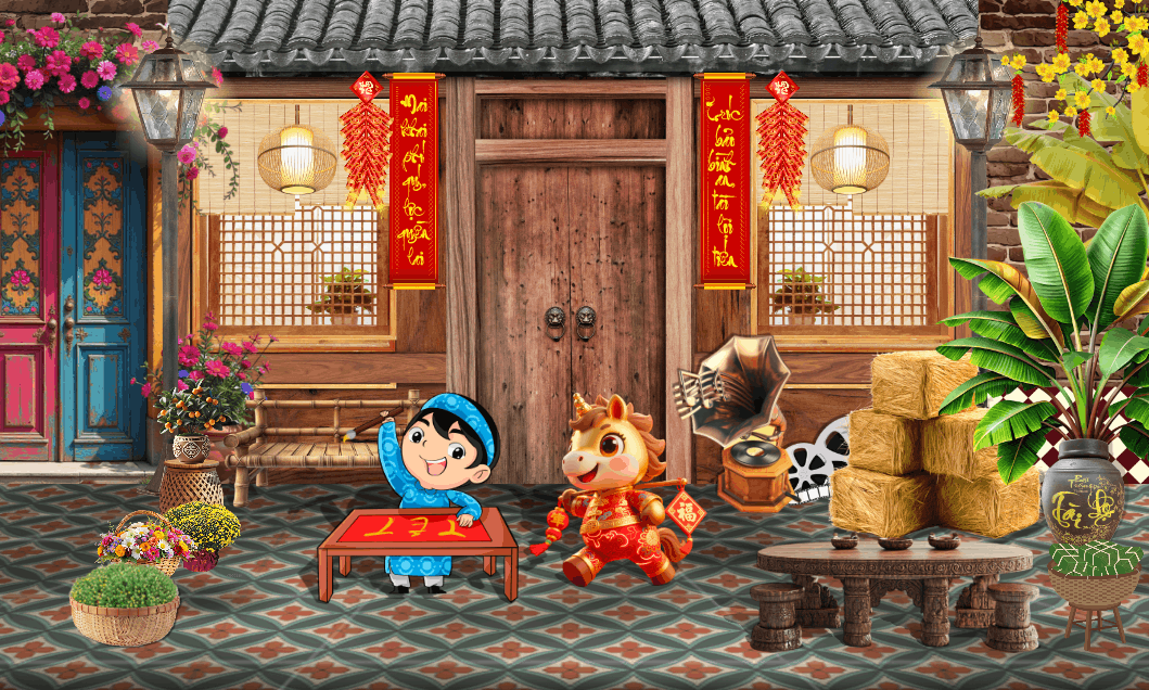 Market Chúc mừng năm mới 2026 file corel #587